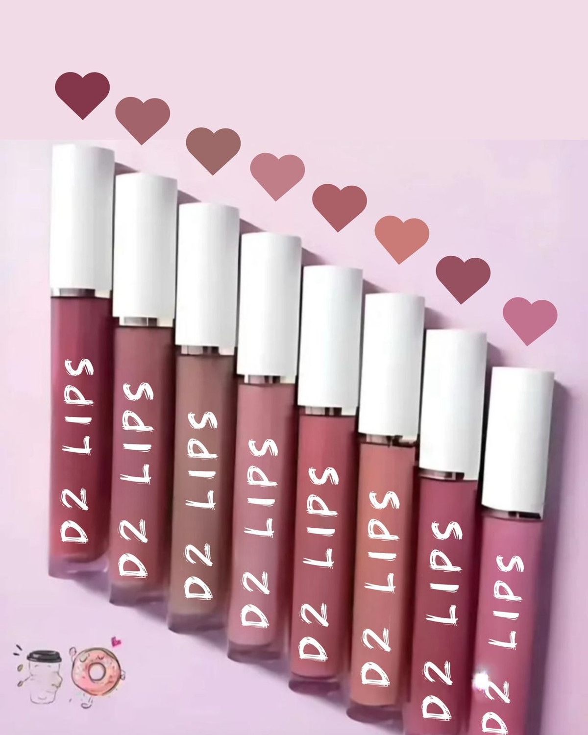 Image of D2 LIPS Non Transfer Lip Color |Matte Texture| 12 Hrs Waterproof|Smudge Proof