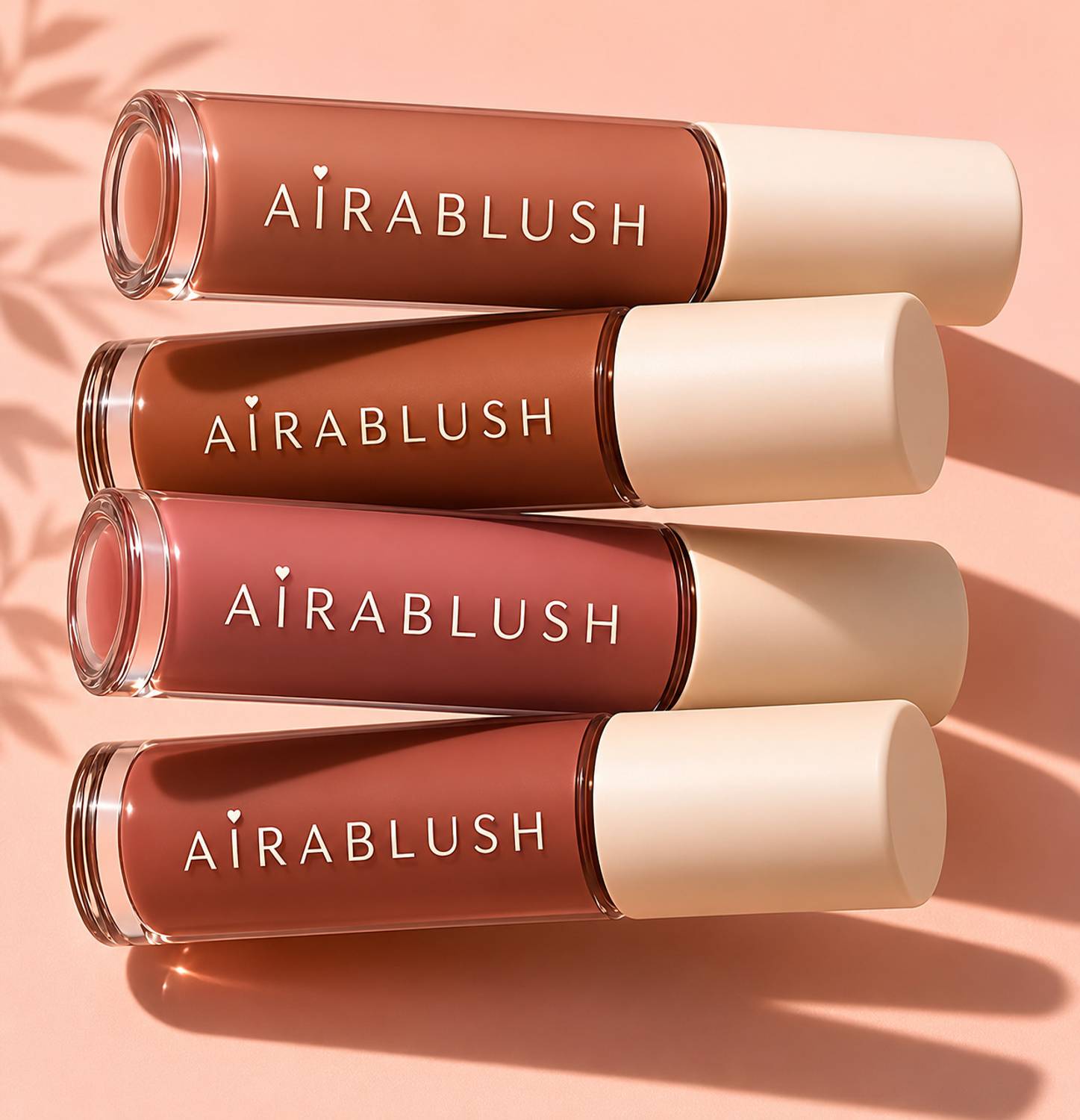 AIRABLUSH 4 in 1 Nude Matte Mini
Liquid Lipstick Set | Long Lasting Travel
Size