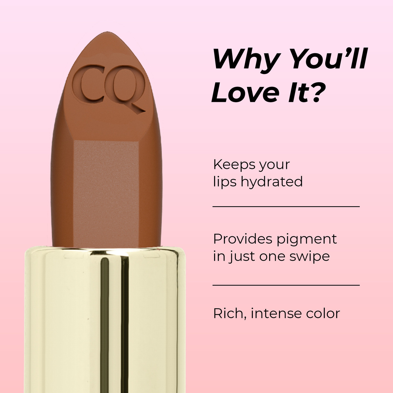 Image of COLORS QUEEN Lippie Long Lasting Creamy Matte Lipstick Infused with Jojoba Oil & Vitamin E