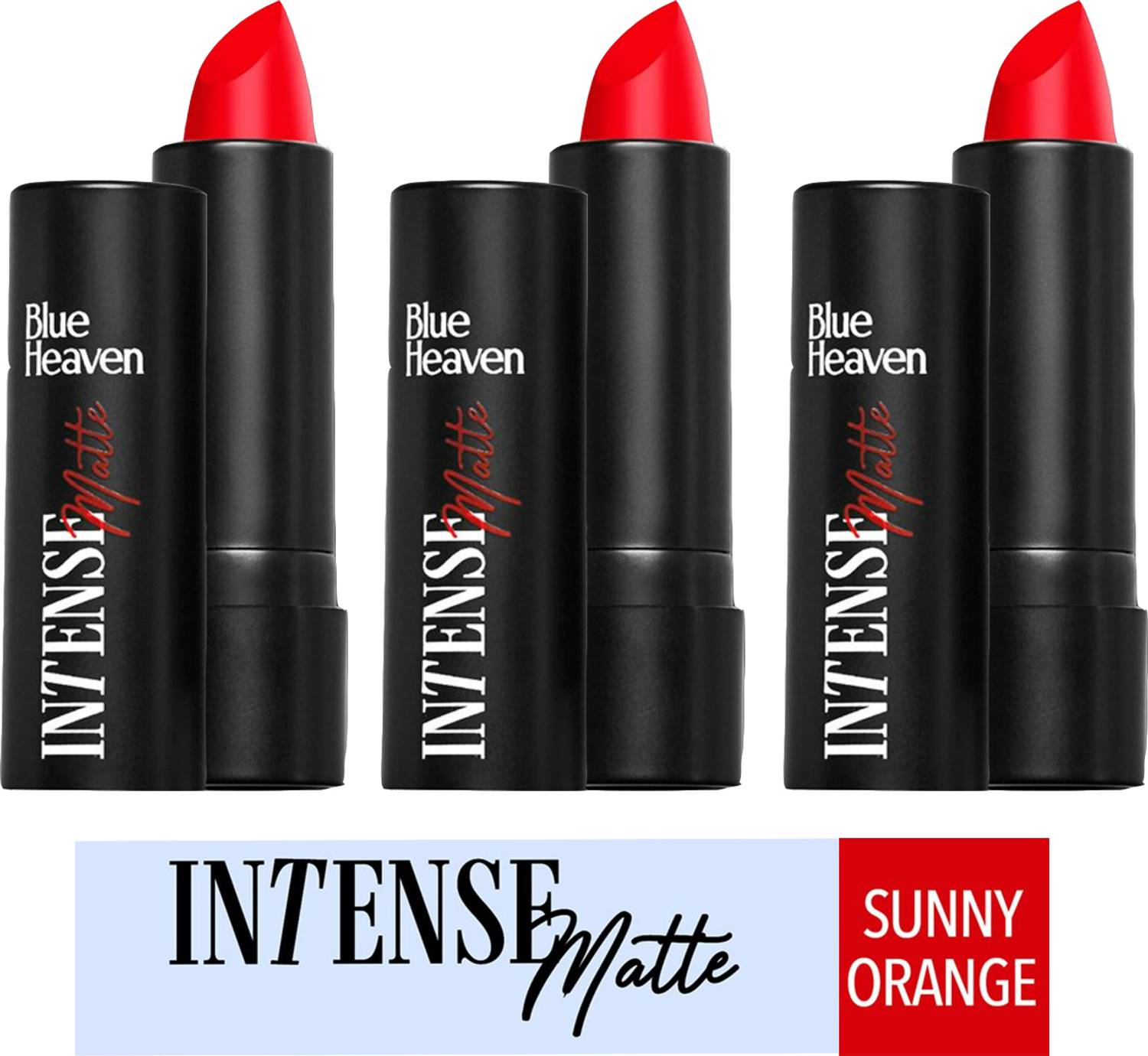 BLUE HEAVEN Intense Matte Lipstick 4G Sunnyo Range 304 ( Pack of 3 )