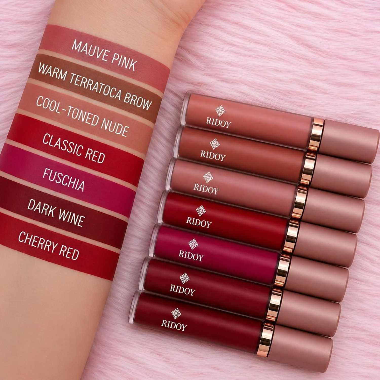 Image of Ridoy lipstick waterproof | Defined & Flawless Lip Finish - Encourages Consistent Lip