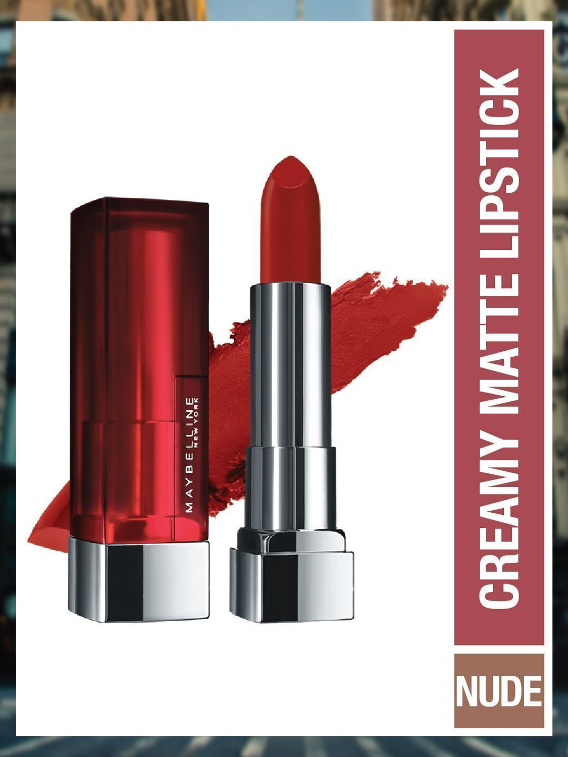 Image of MAYBELLINE NEW YORK Color Sensational Creamy Matte Lipstick, 677 Noho , 3.9gm