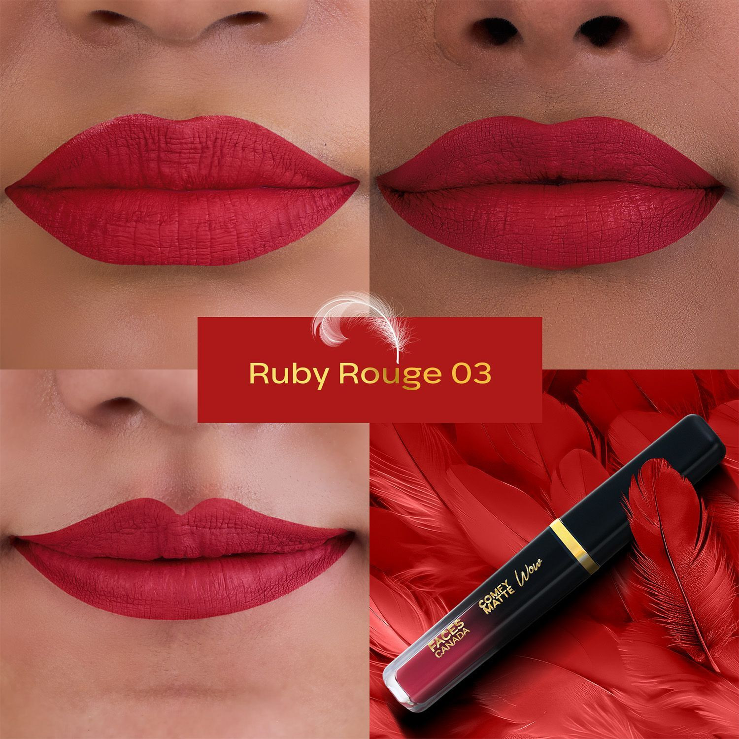Image of FACES CANADA BARE BLISS TRIO Liquid Matte Lipstick Combo Set of 3 | Comfy Matte Wow