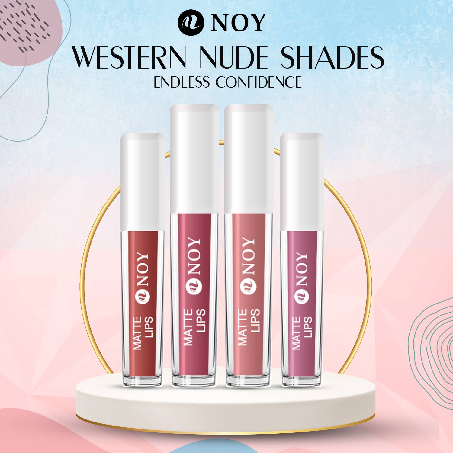 NOY Saloon Secrets Result:4 Shades Of Western Nude Matte Magic Lip
