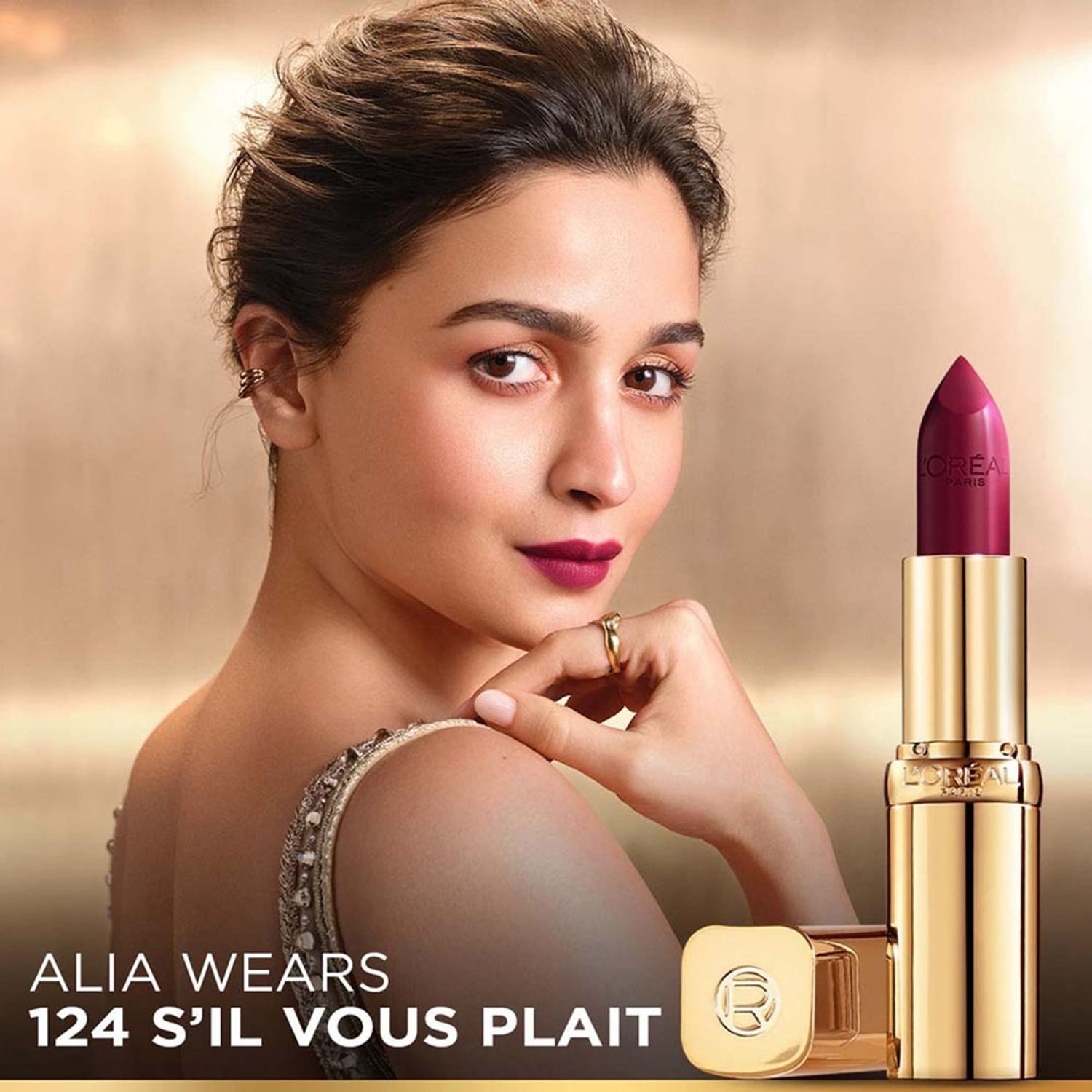 Image of L'Oreal Paris Color Riche Satin Lipstick- 125 Maison Marais,4.3 gm
