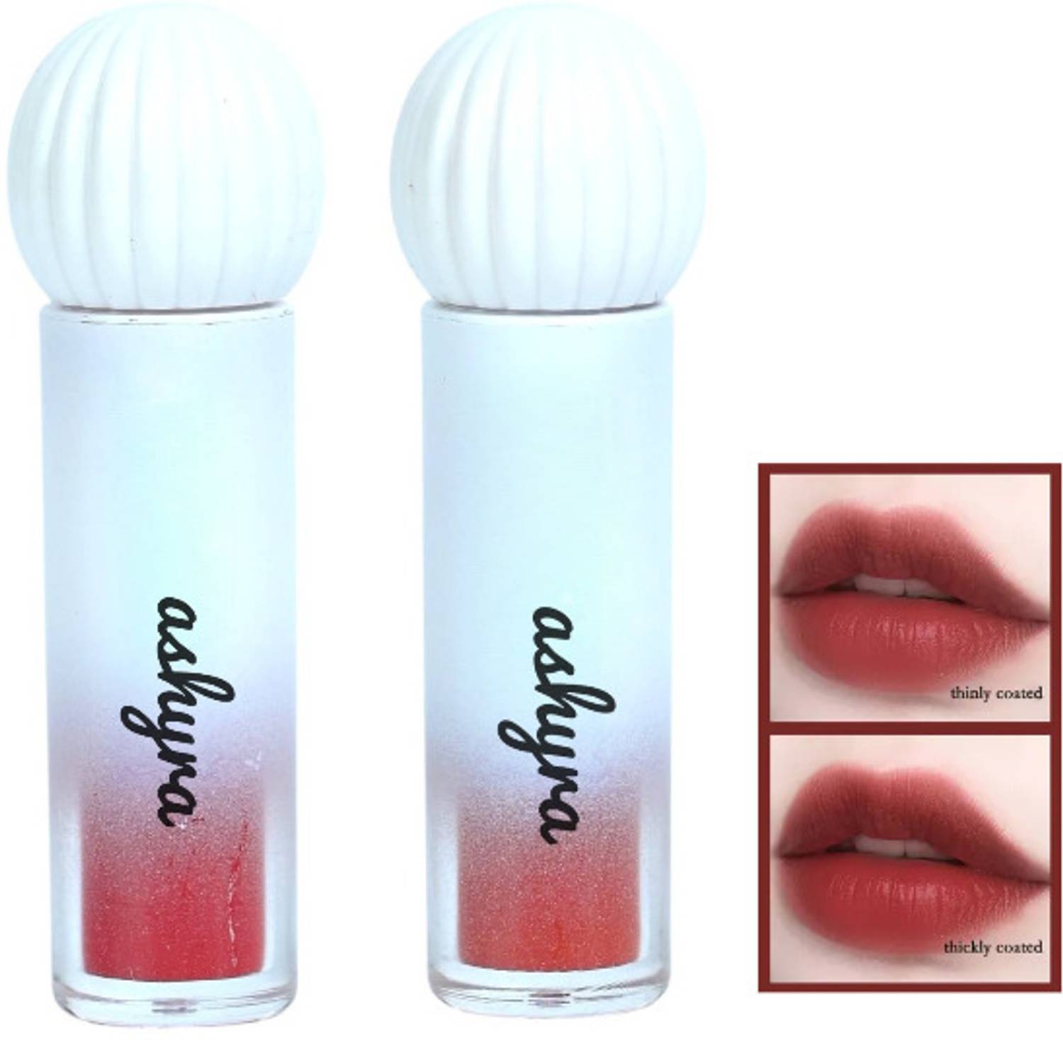 Ashyra Lightweight Lipstick – Daily Wear with Soft Hydrating Formula (Pack of 2)