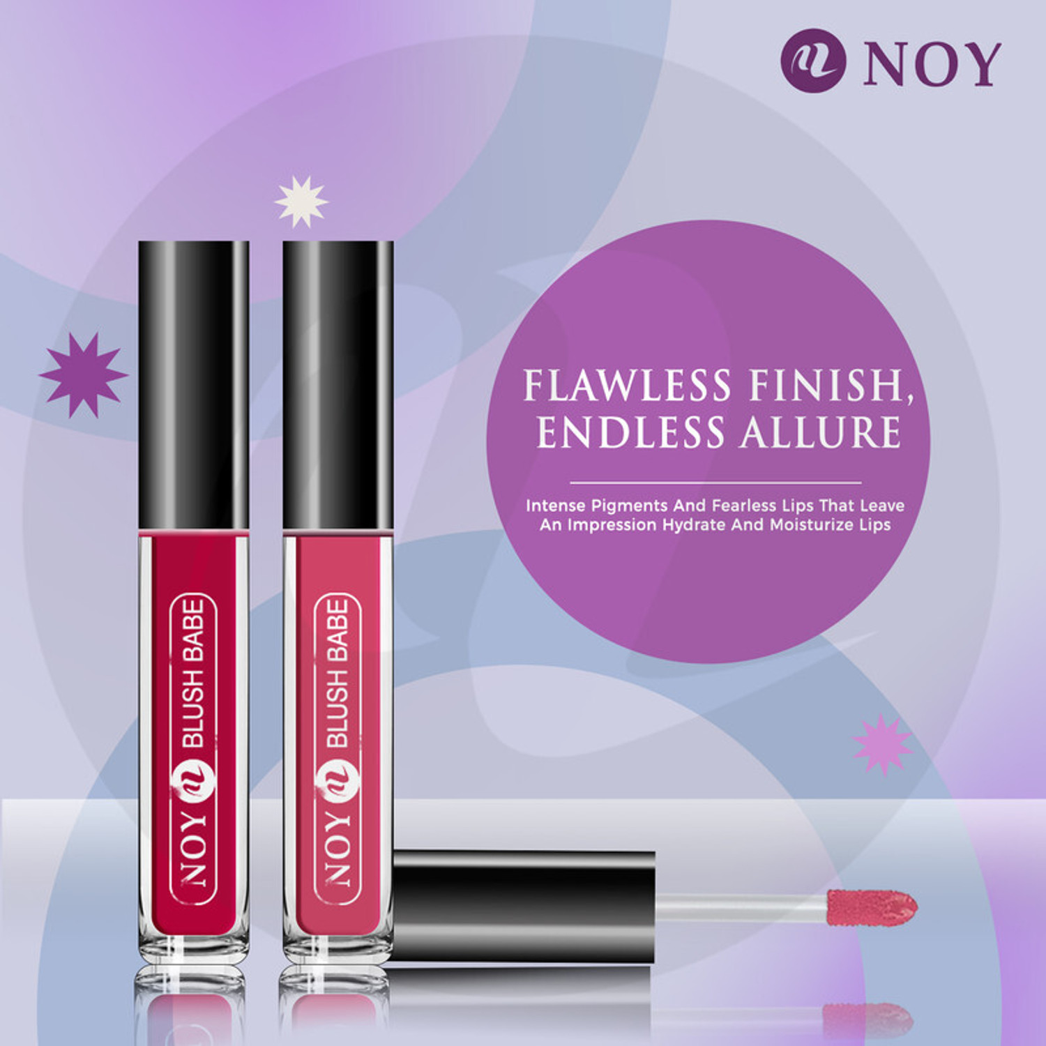 Image of NOY Stay Chic In Any Weather: 100% Pure Matte Colors Liquid Lipstick #YN387