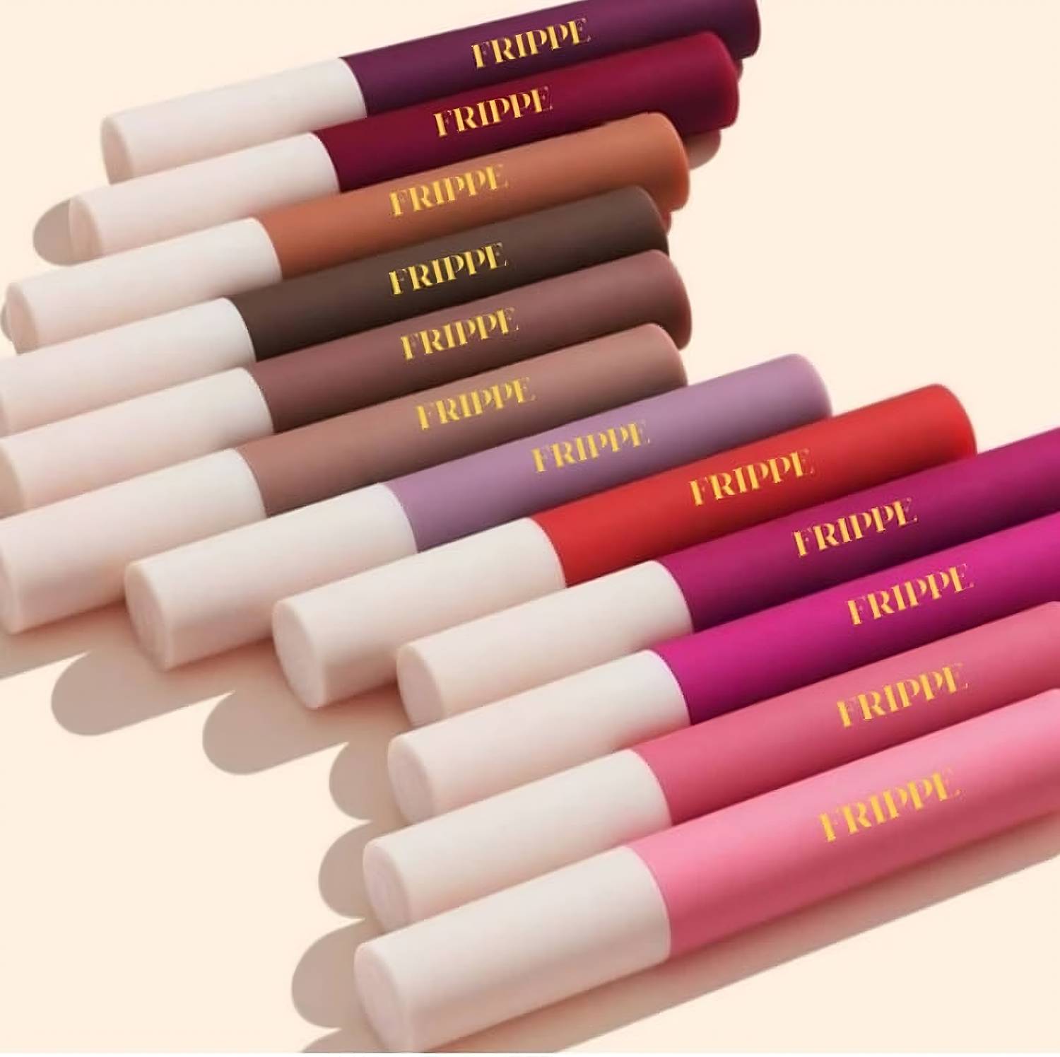FRIPPE 12-Piece Velvet Nude Liquid Lipstick Set 12 Pieces
