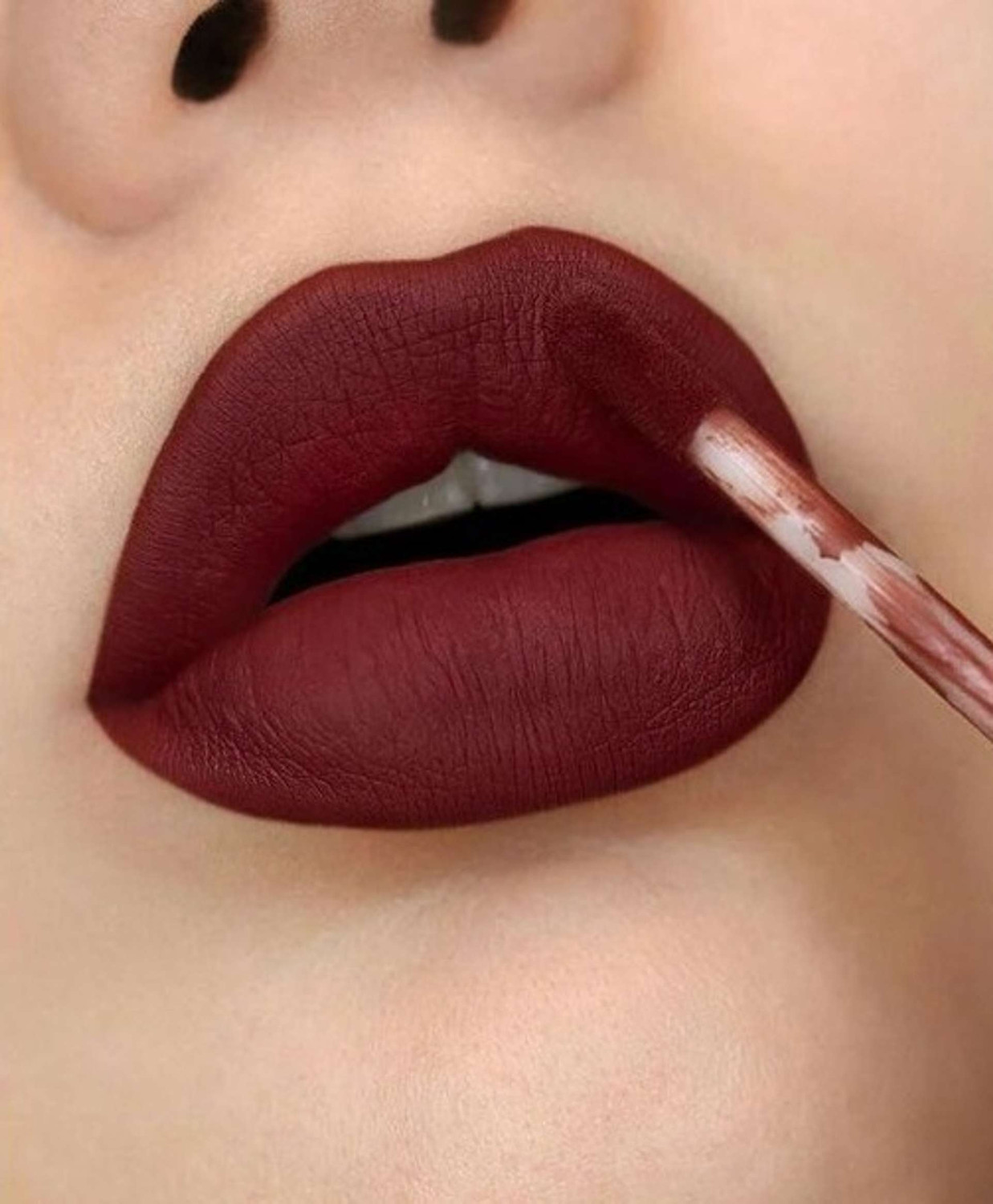 Image of KENAJOT Red Matte Liquid Lipstick Kit for Women
