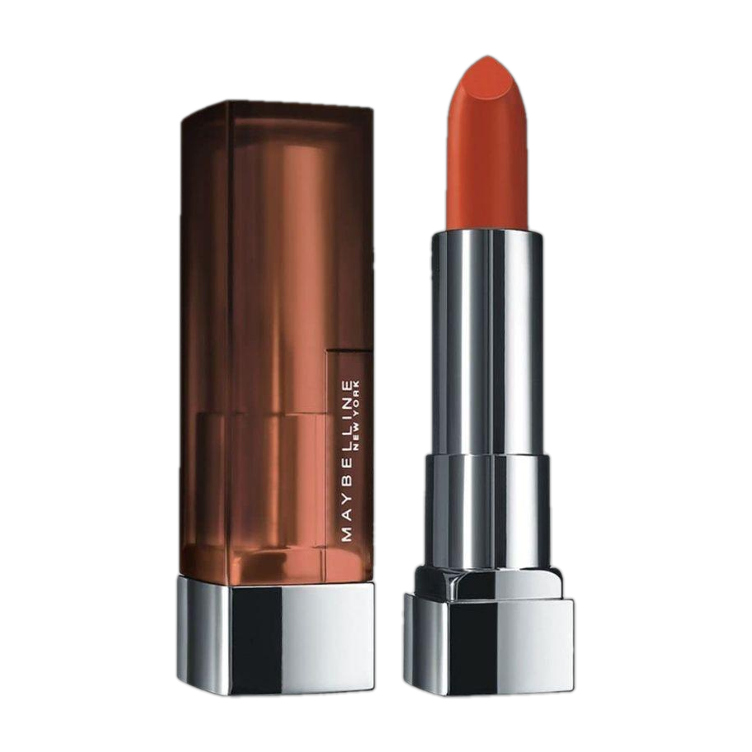 Image of MAYBELLINE NEW YORK Color Sensational Creamy Matte Lipstick, 674 Madison Red, 3.9g