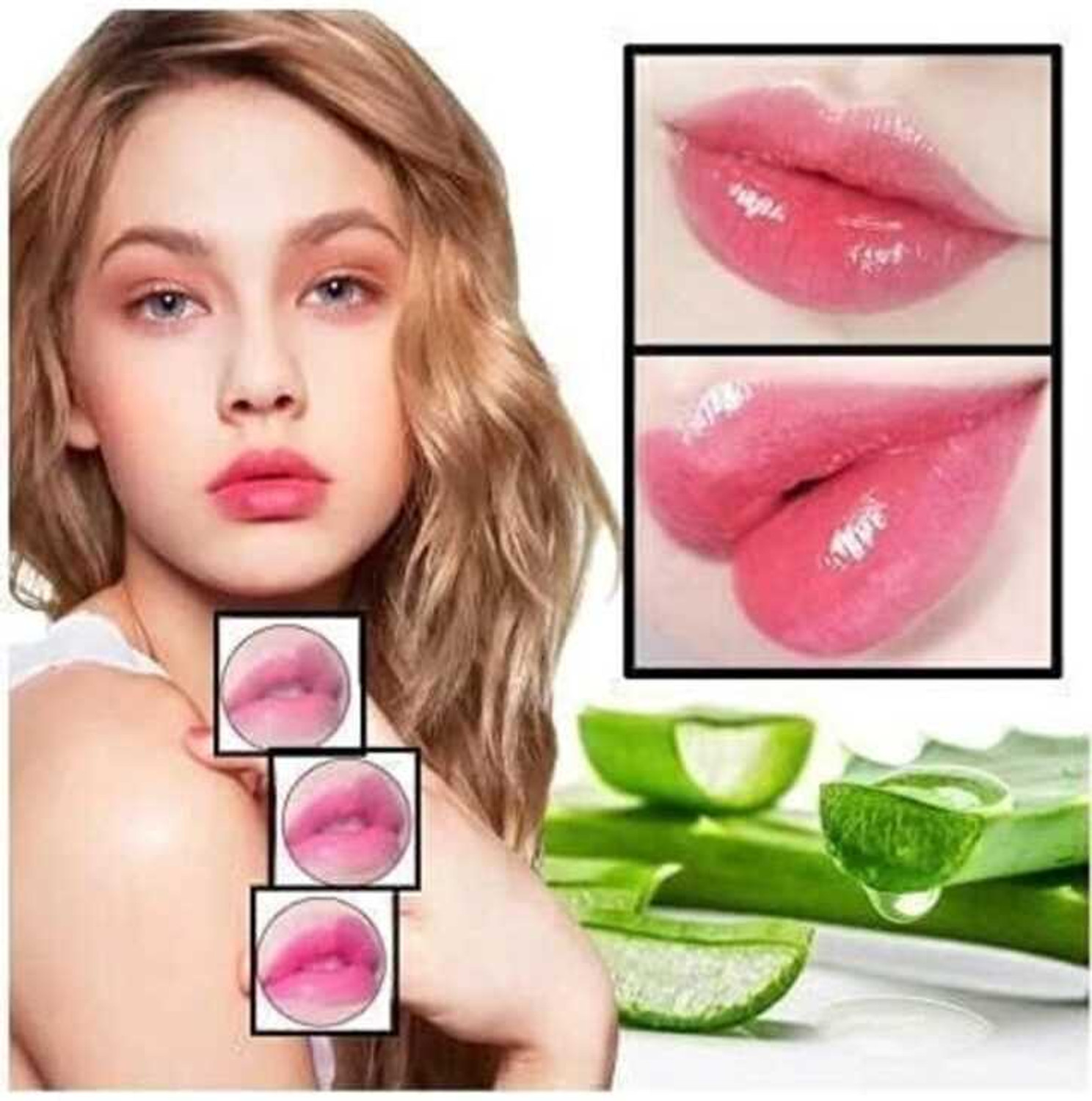 Image of Dexklut Long Lasting Lip Balm Lip Moisturizer Color Changing AloeVera Lipstick Pack of 3