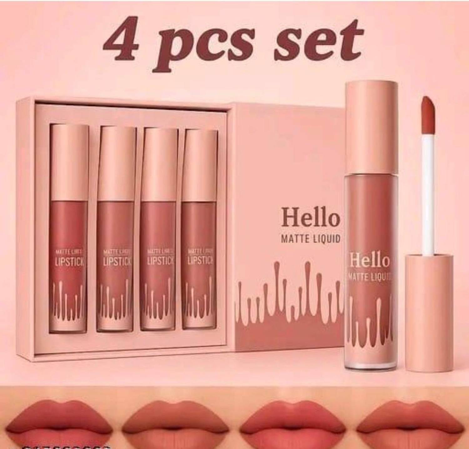 GoFlow premium 4in1 nude edition waterproof liquid matte lipsticks
