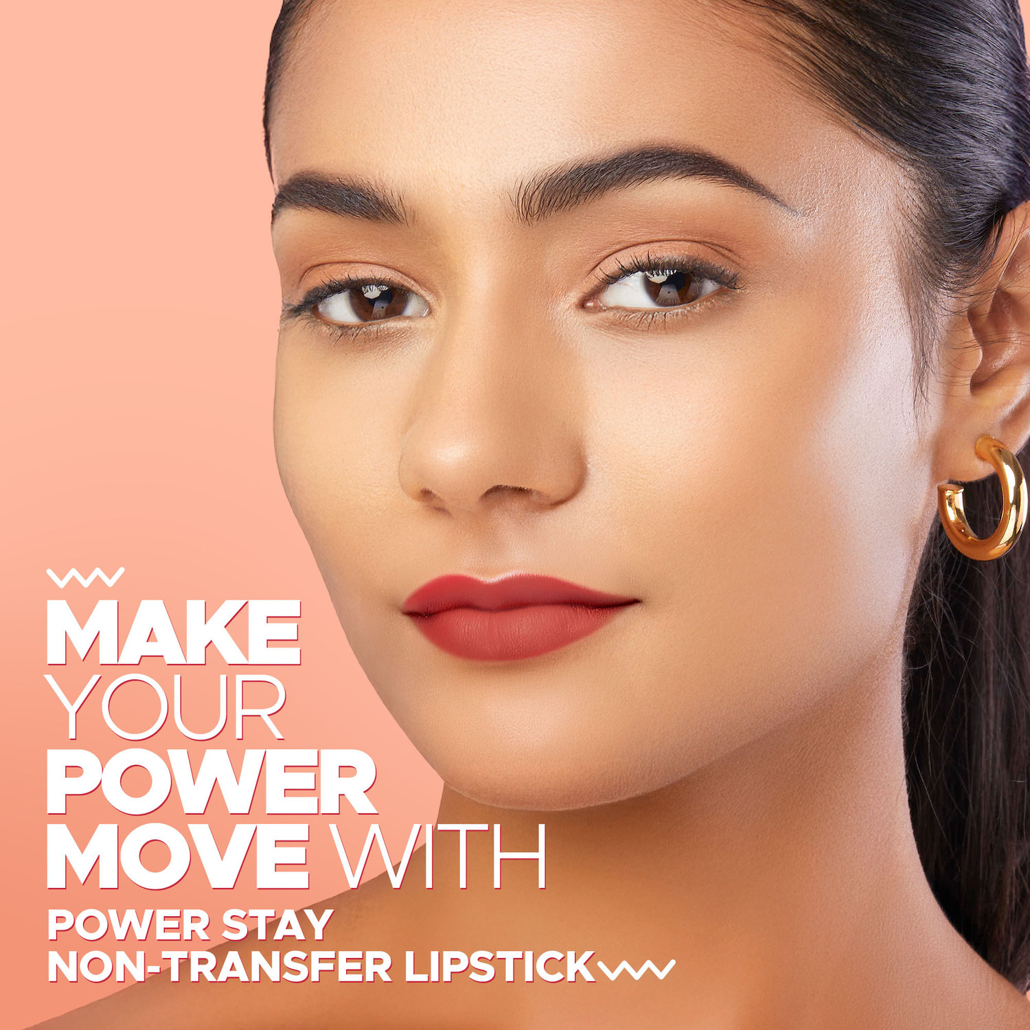Image of Hilary Rhoda Power Stay Non Transfer Lipstick | Infused with Vitamin E & Shea Butter