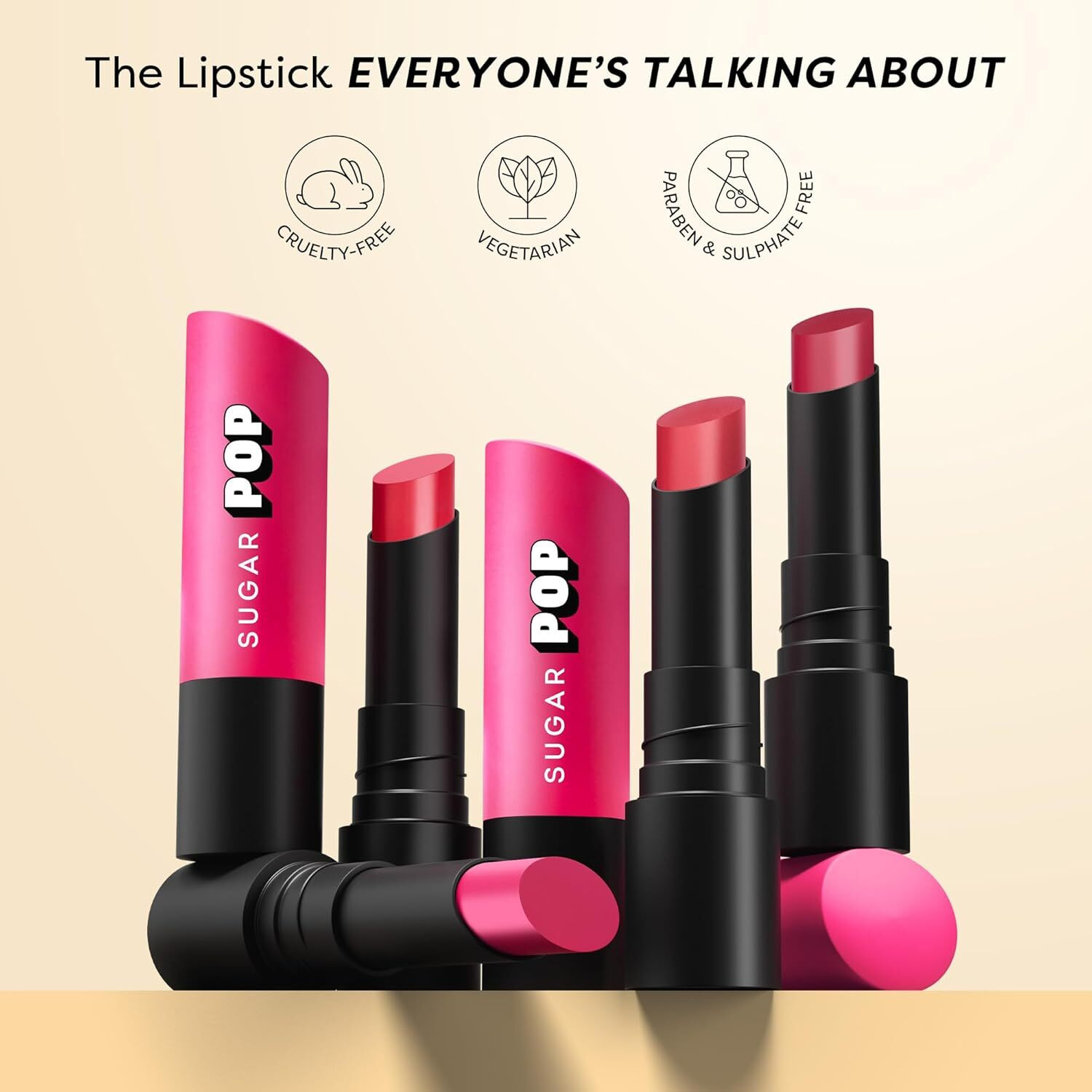 Image of SUGAR POP Ultrastay Transferproof Lipstick 15 Natural Nude - Waterproof | Smudgeproof