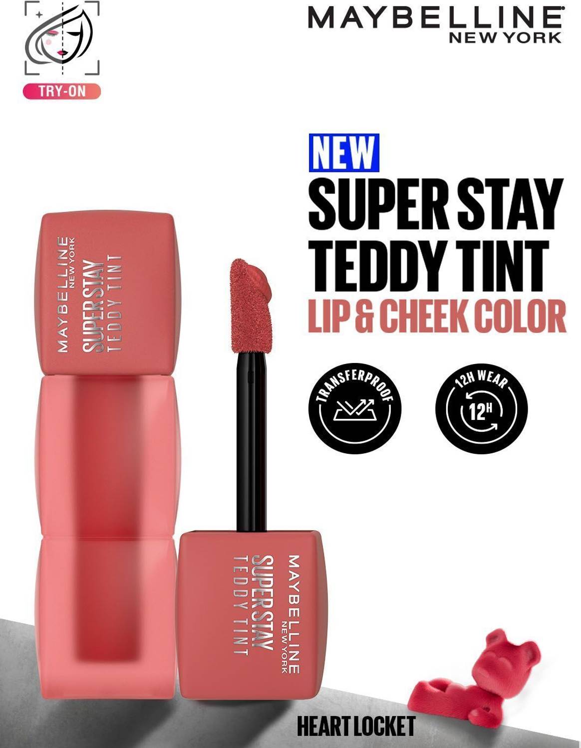 MAYBELLINE NEW YORK Superstay Teddy Tint - Lip and Cheek Color | Heart Locket deal from flipkart MAYBELLINE NEW YORK Superstay Teddy Tint - Lip and Cheek Color | Heart Locket deal from flipkart