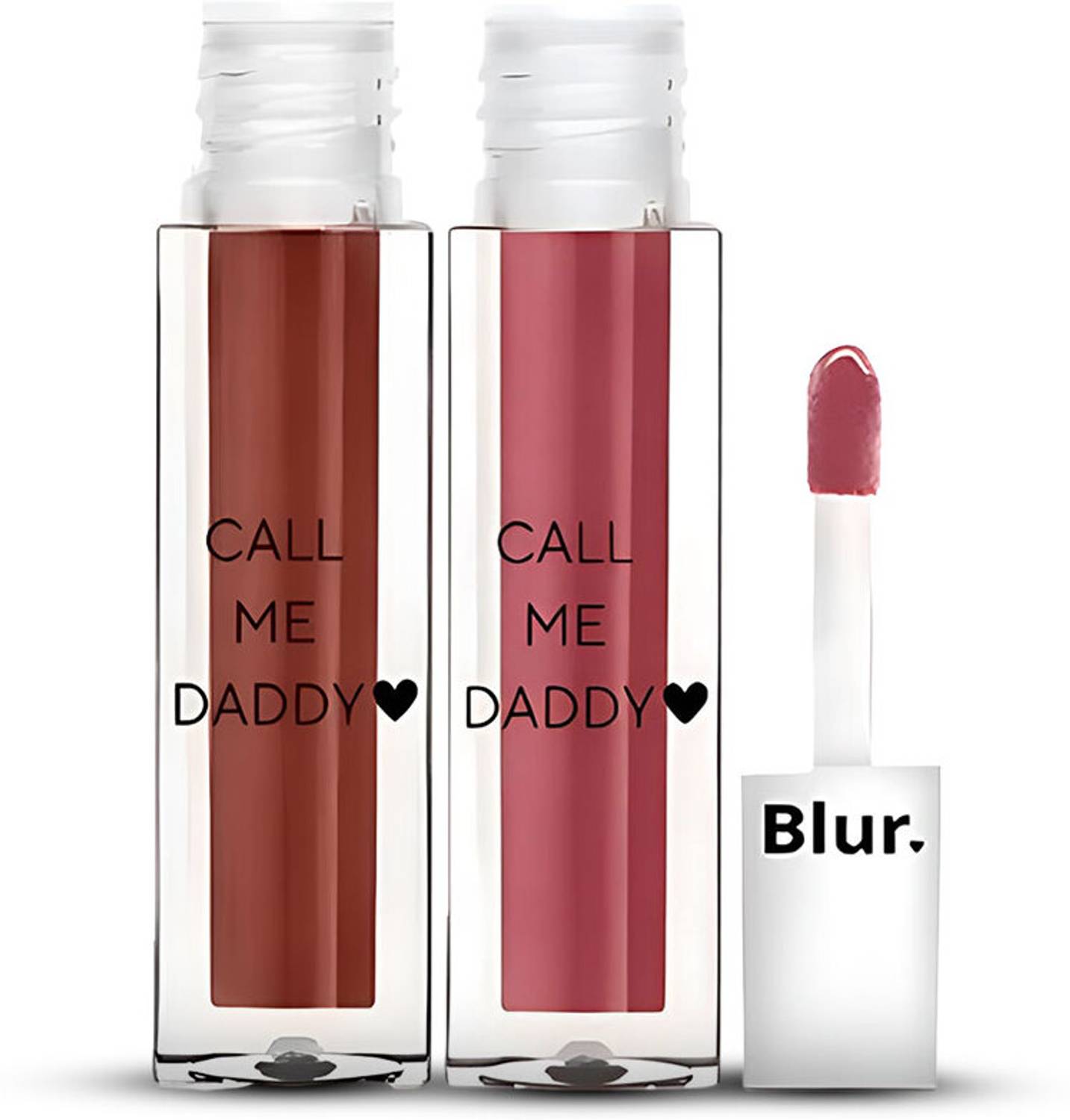Blur India Call Me Daddy Liquid Matte Kit- Chocolate Brown & Deep Pink Lipstick | 5ml Each