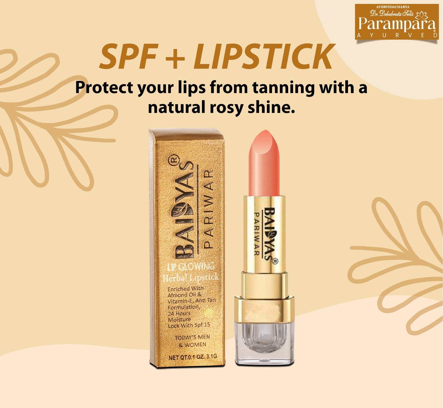 Image of Baidyas Lip Glowing Herbal Lipstick