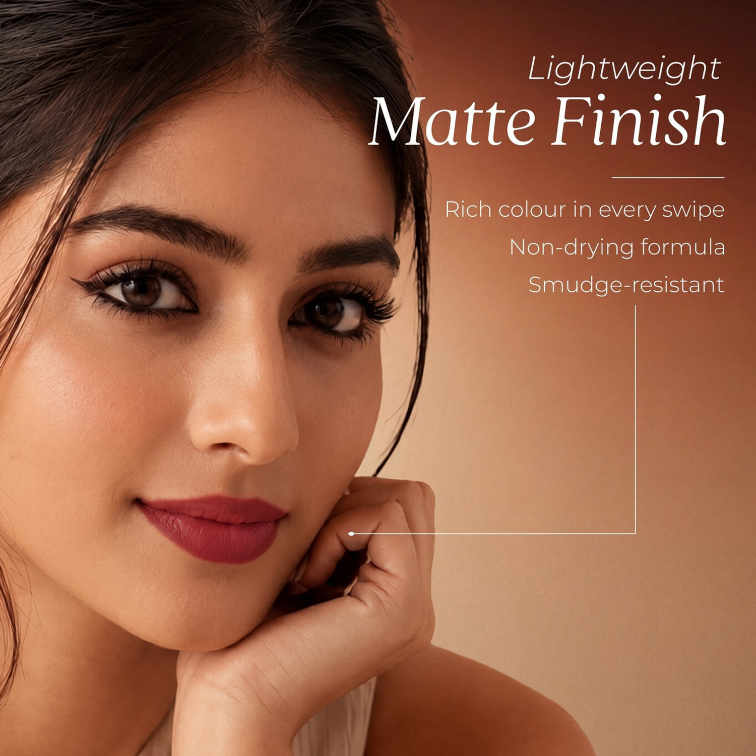 Image of INWISH new velvet matte liquid lipstick waterproof smudge proof long lasting combo set