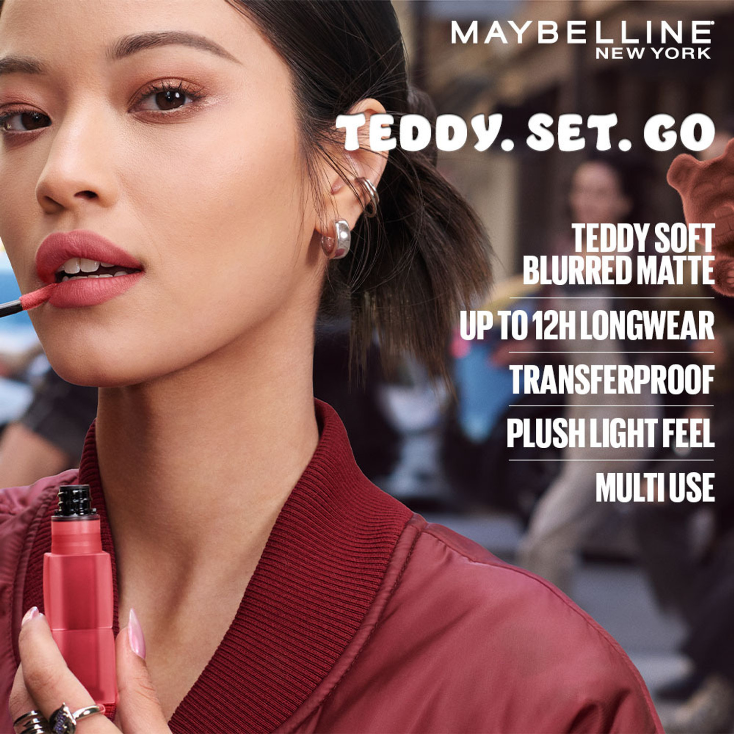 Image of MAYBELLINE NEW YORK Superstay Teddy Tint - Lip And Cheek Color - 160 Talk Later
