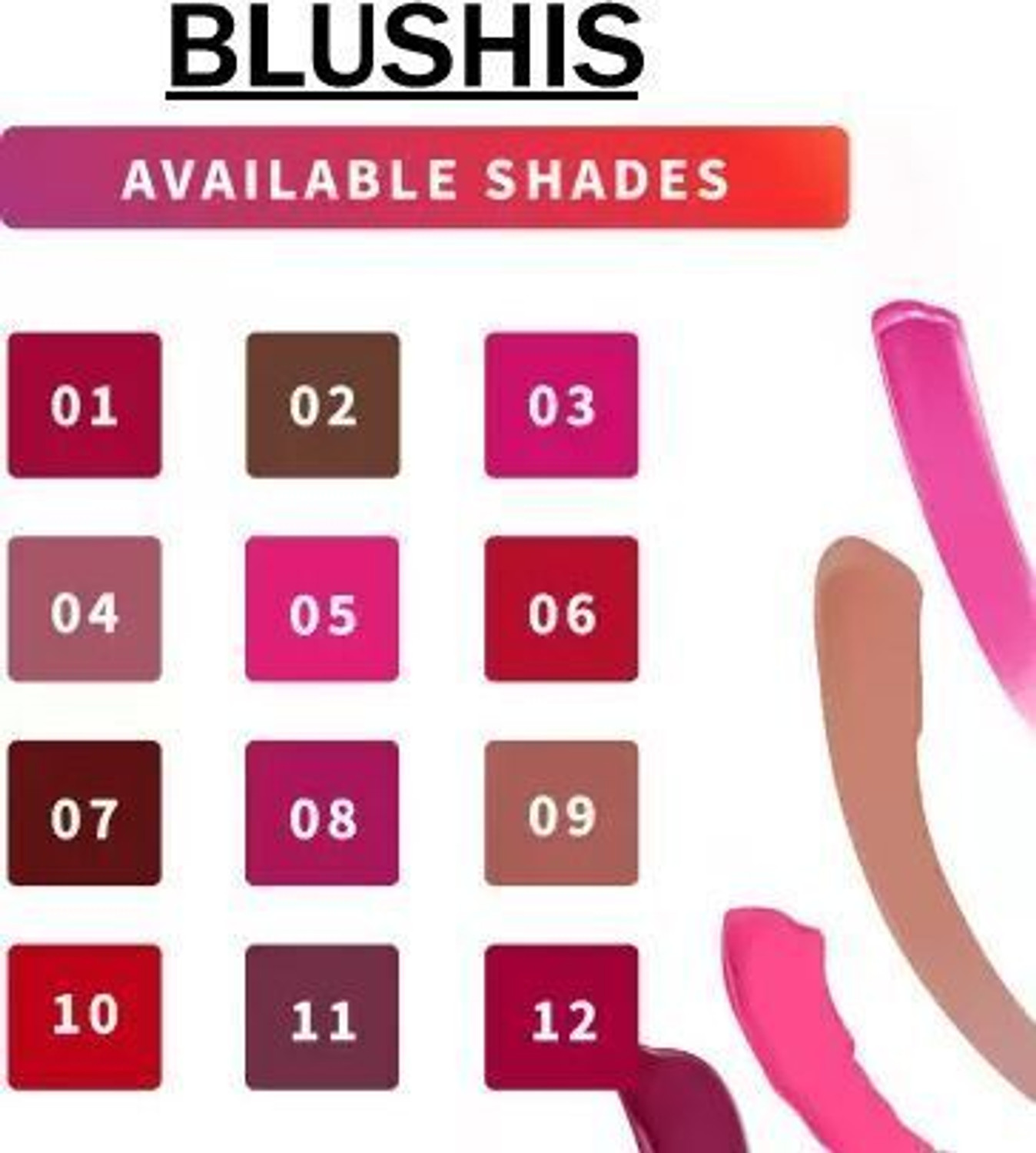 Image of BLUSHIS Non Transfer Smudge Proof Longlasting Sensational Liquid Matte Lipstick set of 1