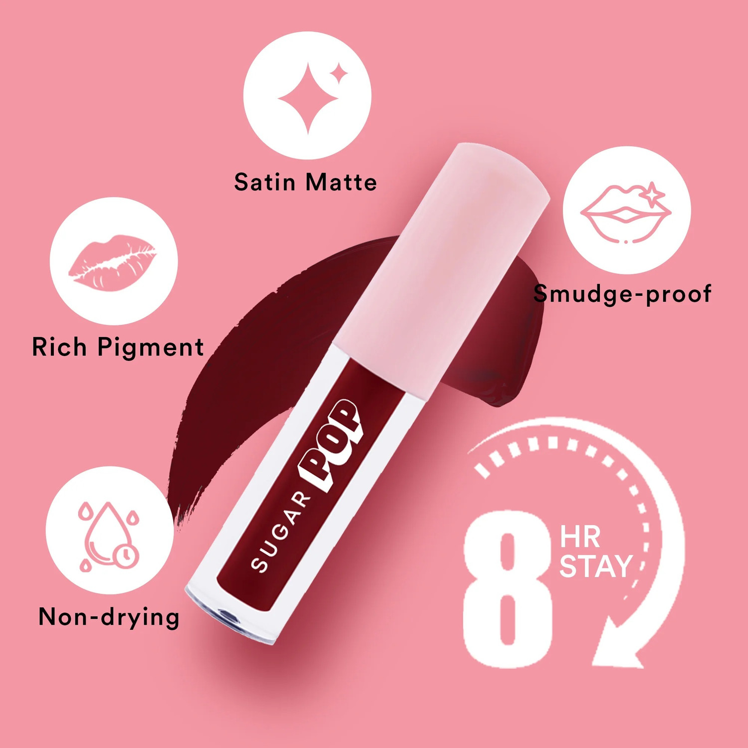 Image of SUGAR POP Matte Lipcolour - 19 Cranberry