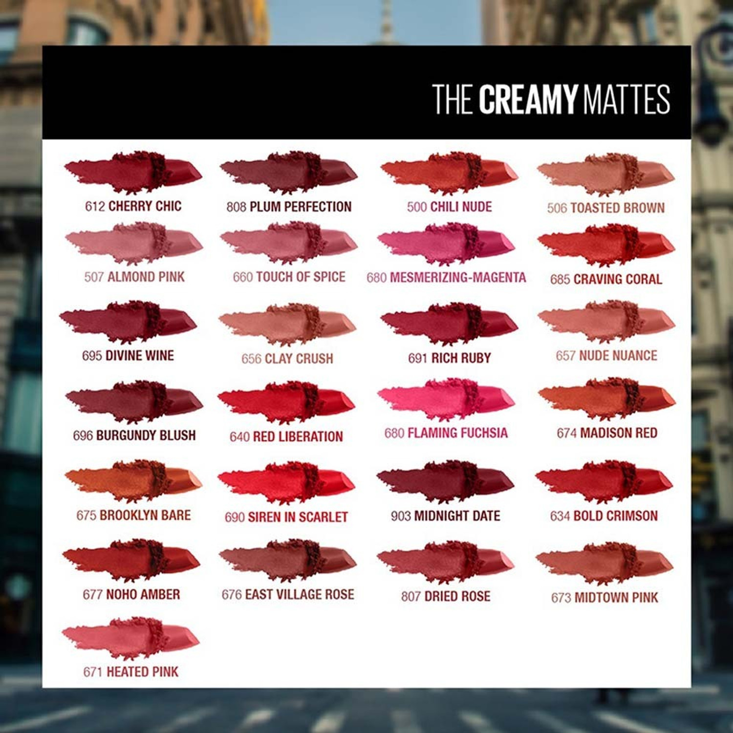 Image of MAYBELLINE NEW YORK Color Sensational Creamy Matte Lipstick