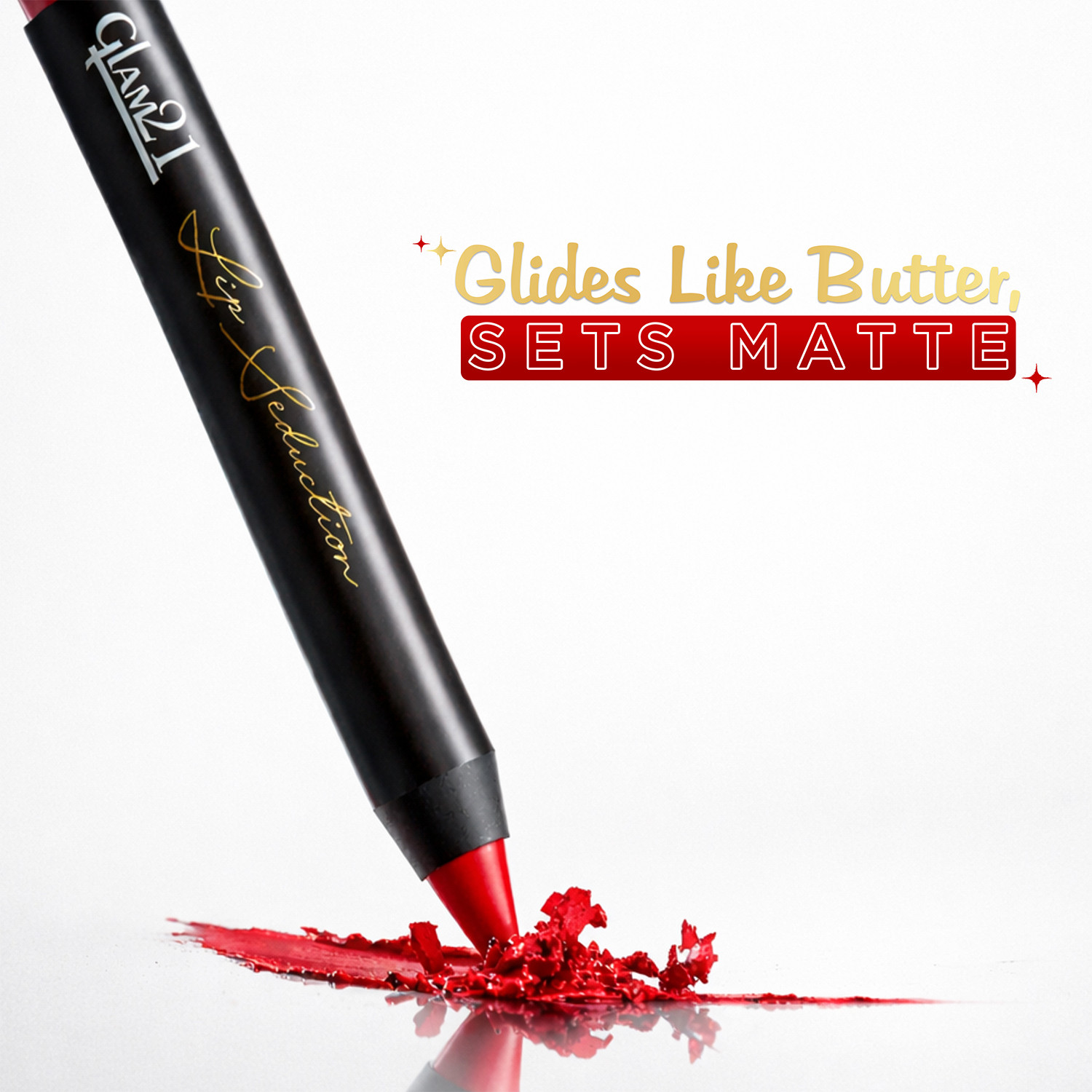Image of Glam21 Lip Seduction Non-Transfer Crayon Lipstick|Longlasting Creamy Matte Formula