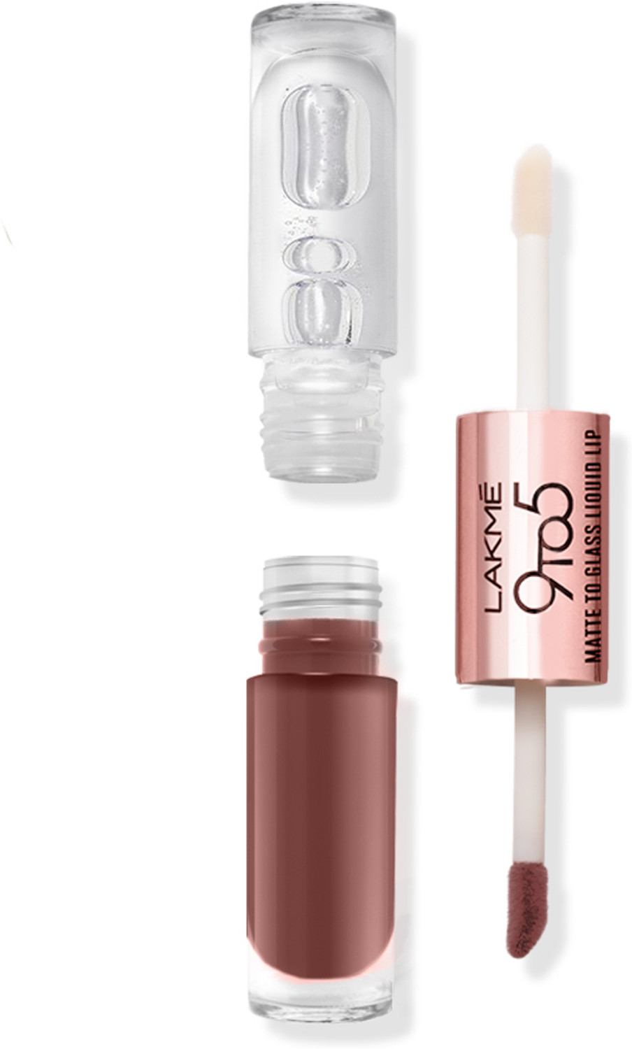 Image of Lakme 9 to 5 Matte to Glass Liquid Lip