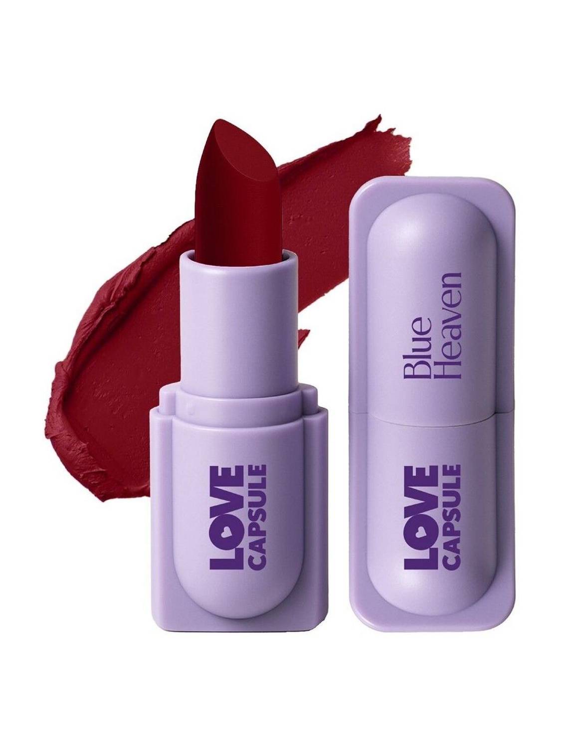 BLUE HEAVEN Love Capsule Powder Matte Lipstick | Highly Red , 4gm