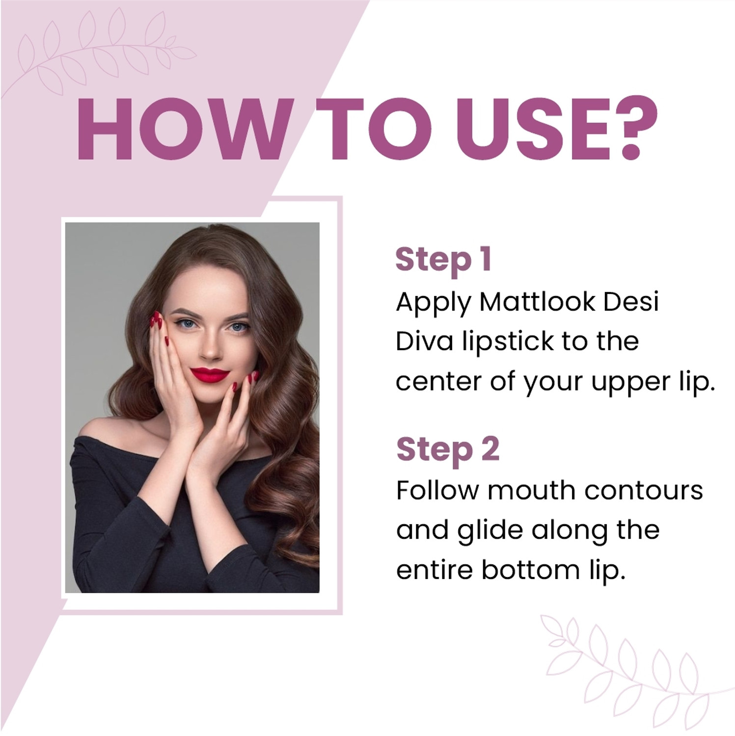 Image of MATTLOOK Desi Diva HD Matte Lipstick With Hydrating Formula & Hyaluronic Acid