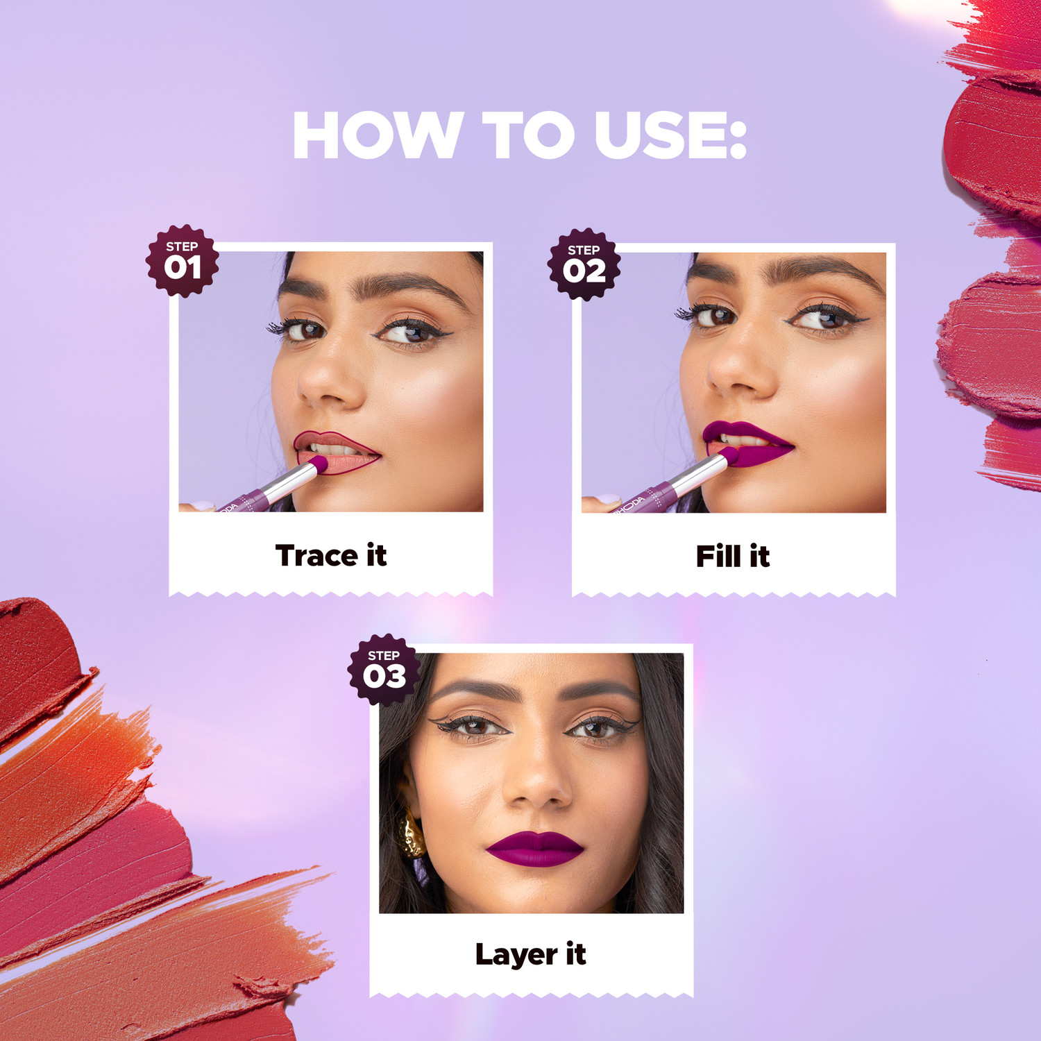 Image of Hilary Rhoda Pro Matte Non-Transfer Lipstick | Waterproof Lipstick | Non-Transfer Lipstick