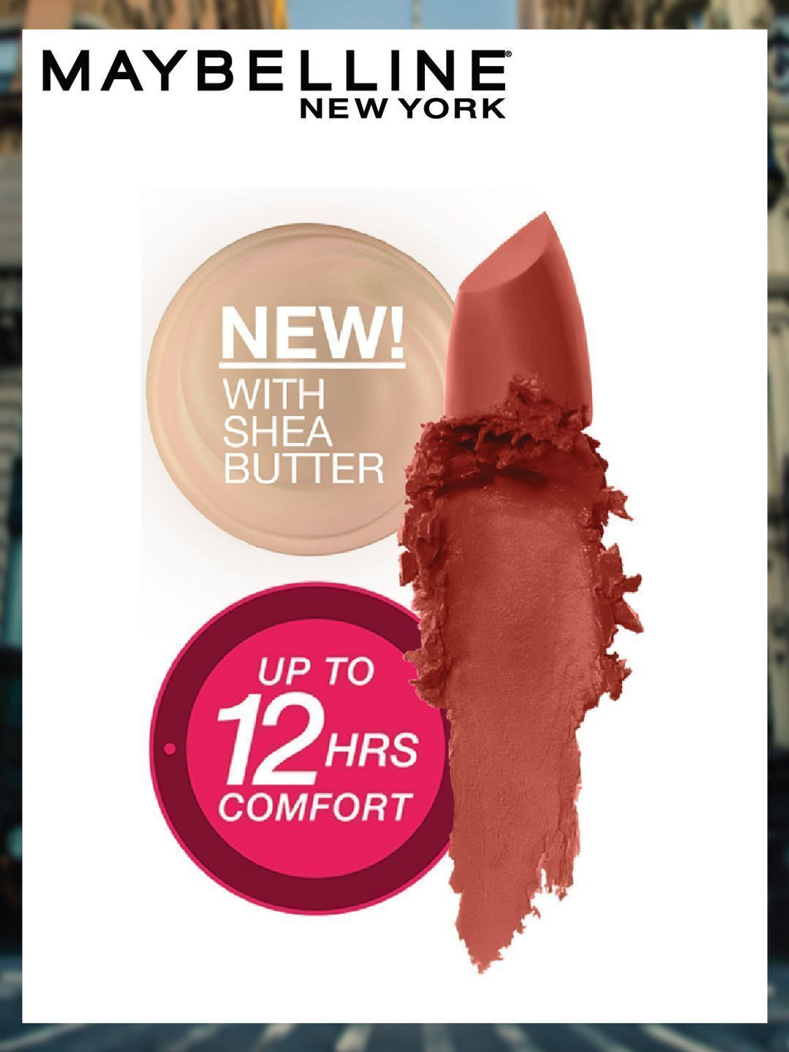 Image of MAYBELLINE NEW YORK Color Sensational Creamy Matte Lipstick, 673 Midtown Pink, 3.9g