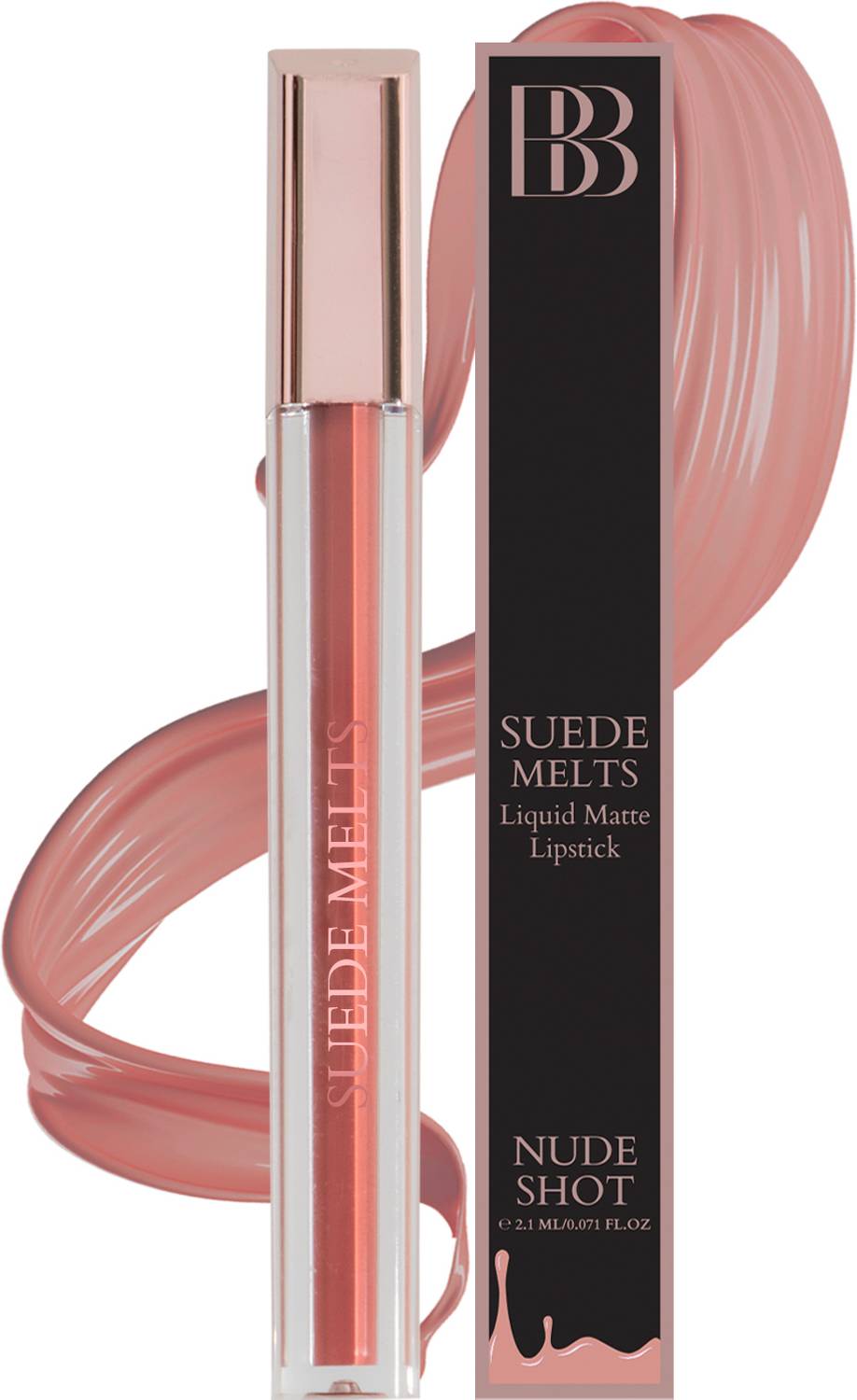 BERGAMOT BEAUTE Suede Melts Matte Liquid Lipstick Non Transfer Lip Colour Upto 8plus Hours Wear