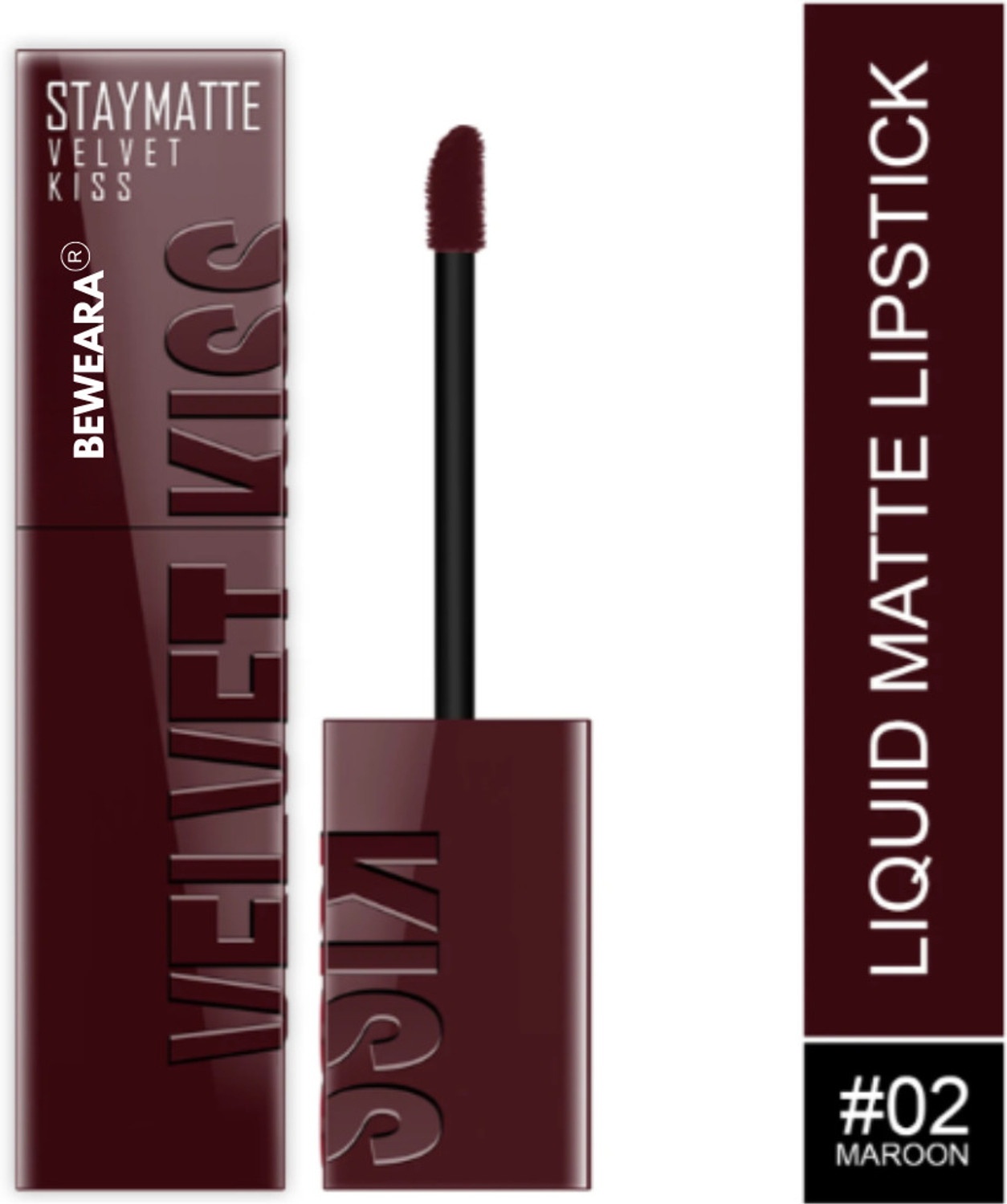 Image of Beweara Bold Maroon Liquid Lip Color