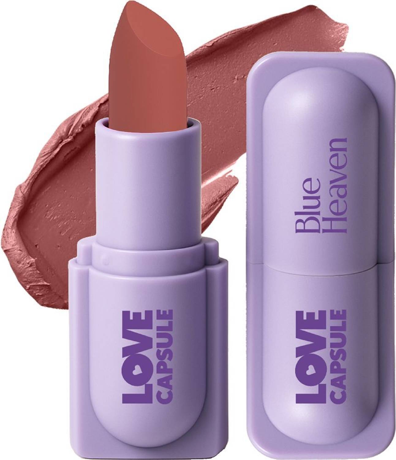 BLUE HEAVEN Love Capsule Powder Matte Lipstick |Warm Brownie, 4gm