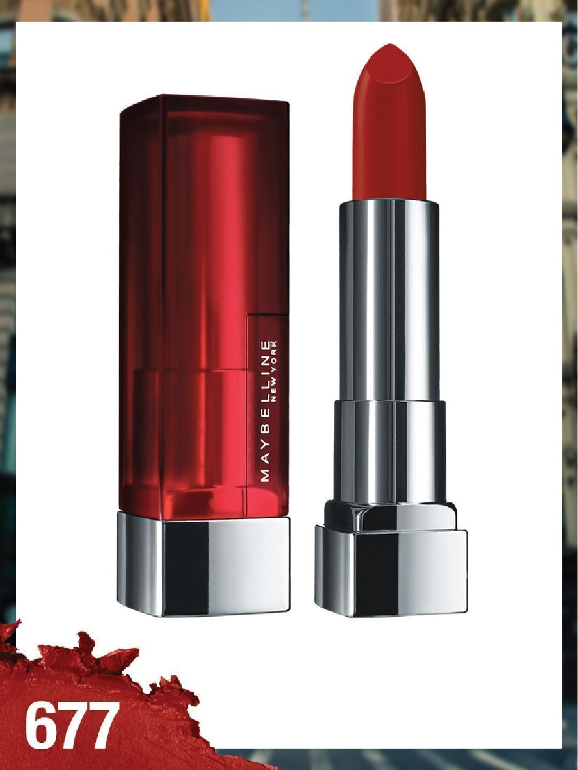 Image of MAYBELLINE NEW YORK Color Sensational Creamy Matte Lipstick, 677 Noho , 3.9gm