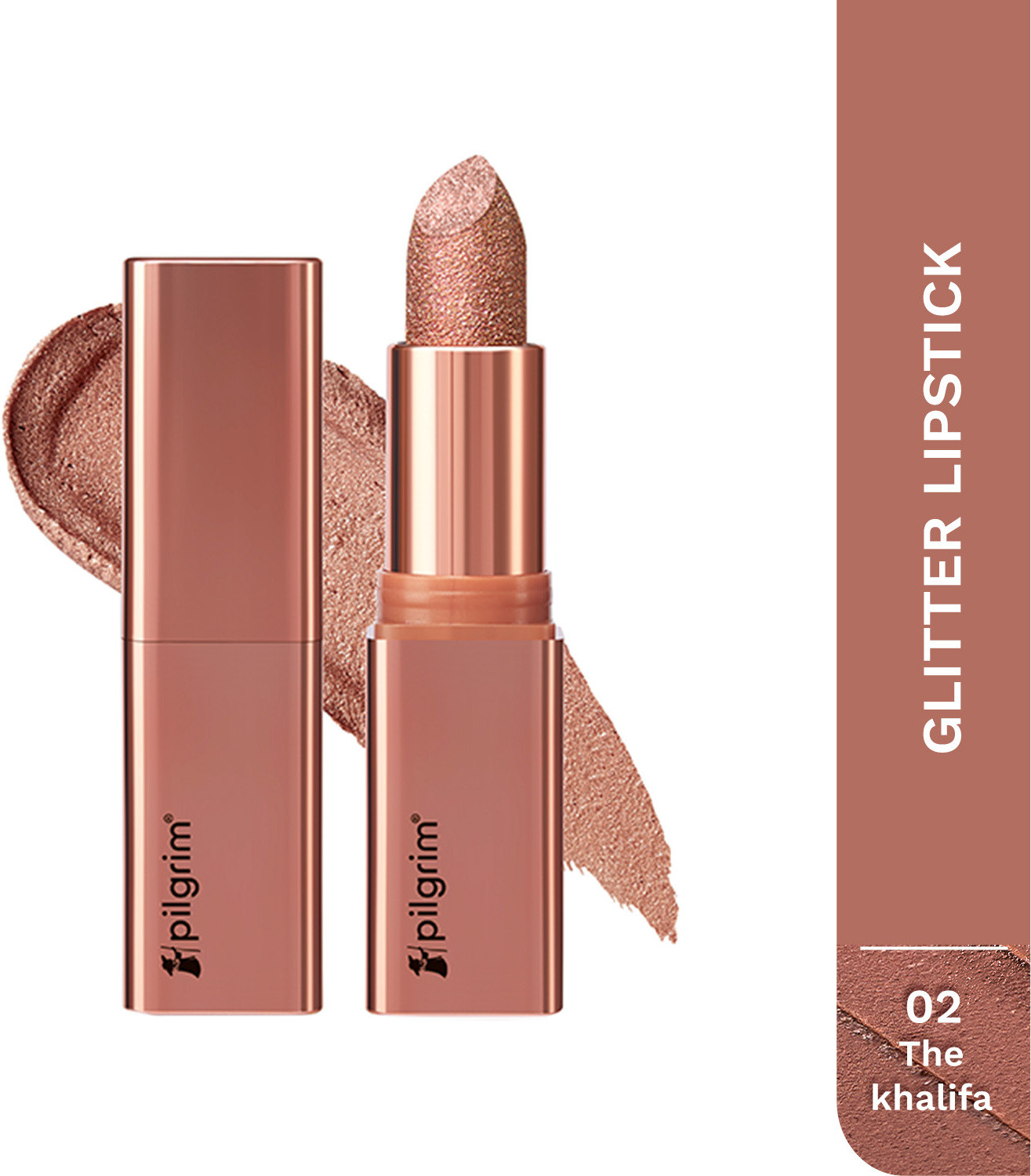 Image of Pilgrim Glitter Lipstick Luxurious 3-D Glitter Formula With Matte Finish