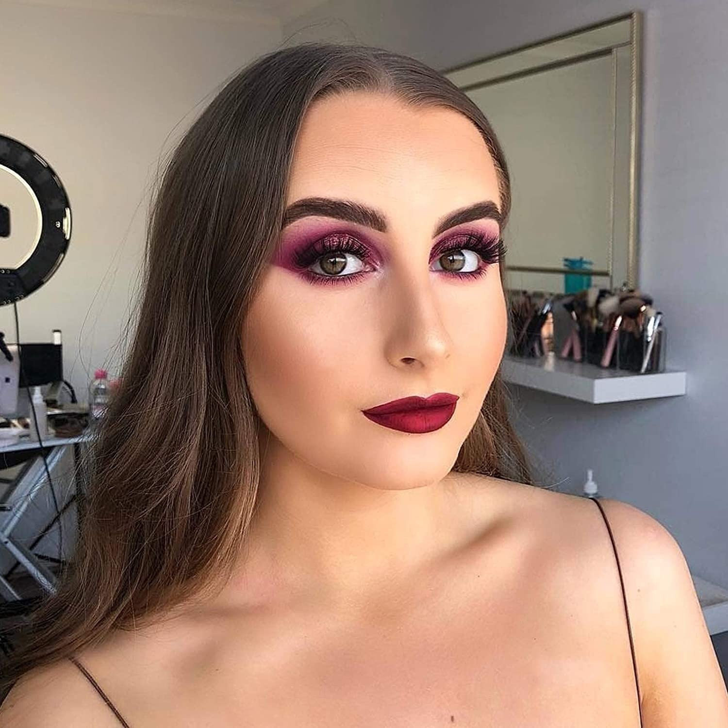 Image of Libline WATER PROOF LIQUID DARK MAROON MATTE LIPSTICK