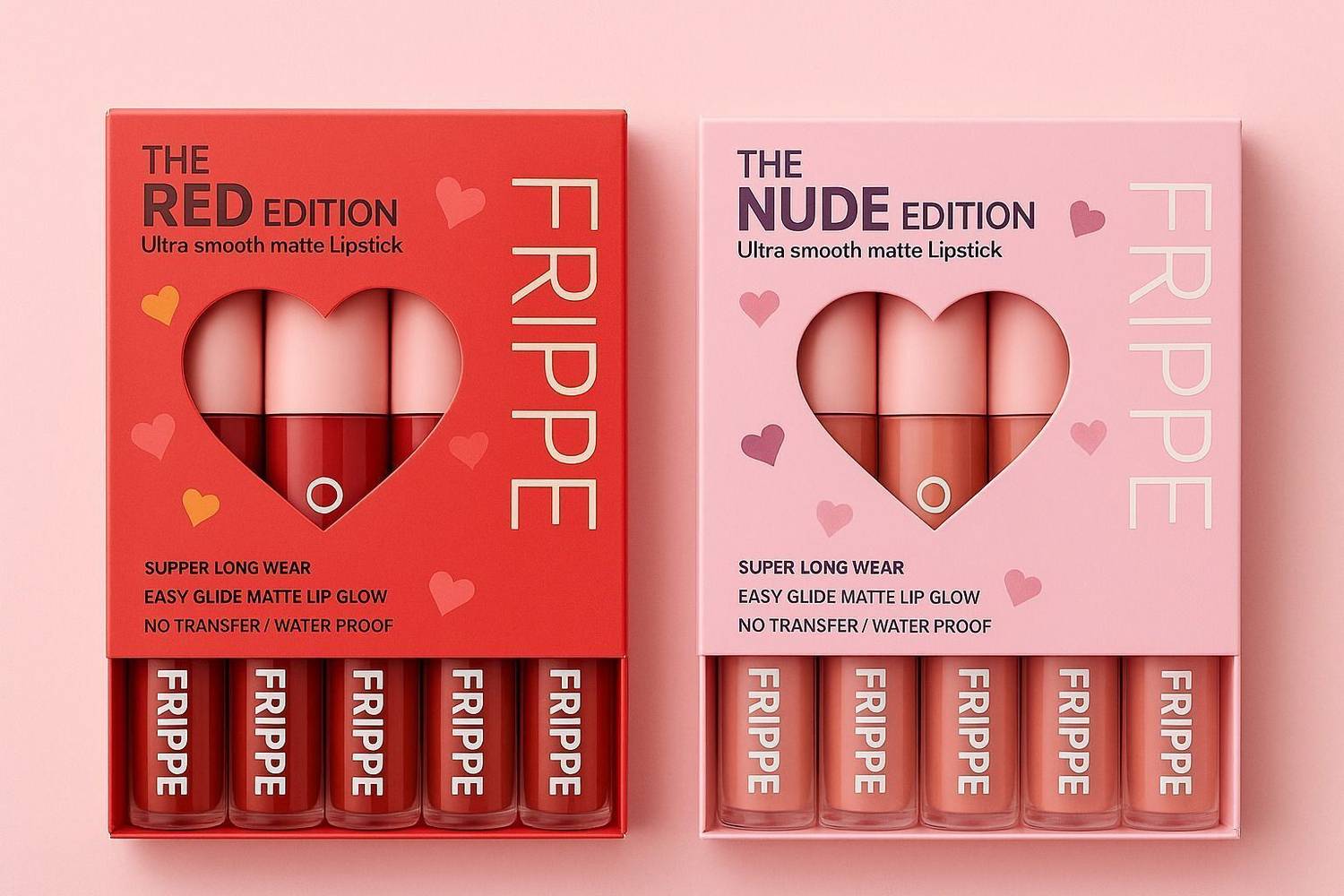 FRIPPE 12-Piece Velvet Nude Liquid Lipstick Set 12 Pieces - Image 3