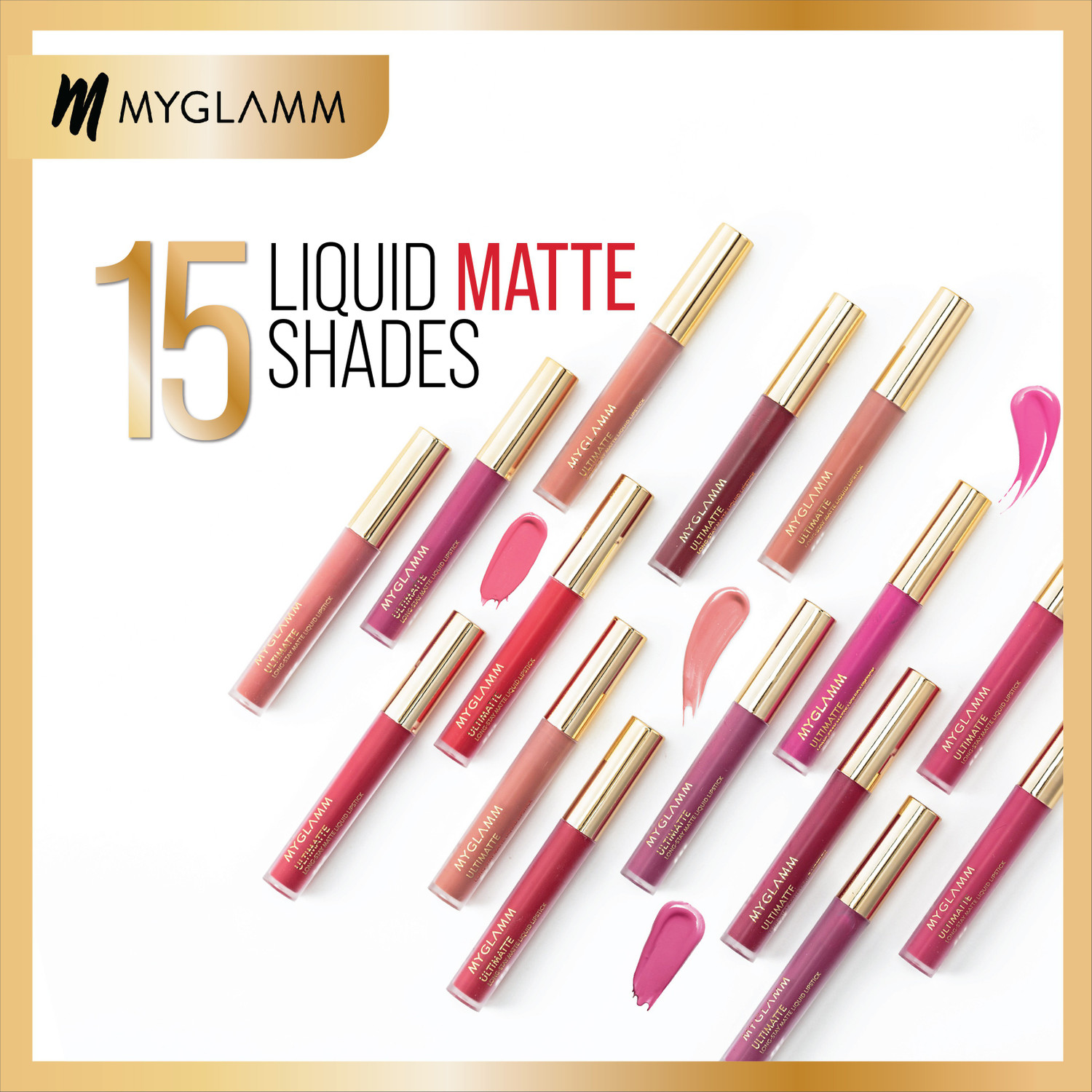 Image of MyGlamm Ultimatte Long Stay Matte Liquid Lipstick-Coral Slayer-2.5ml