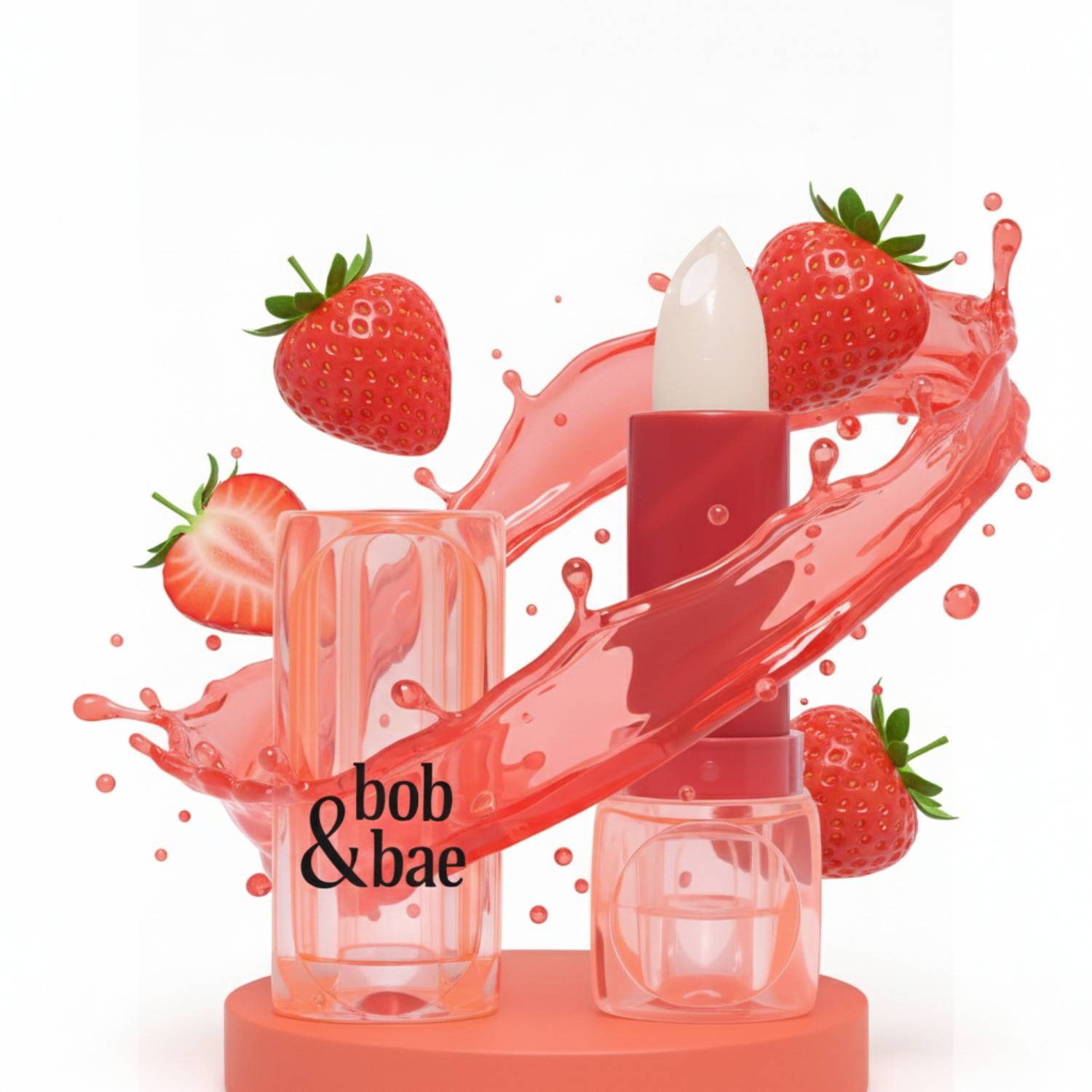 bob and bae Cotton Candy pH Lipstick - Strawberry Smooch | PH Colour Changing Lipstick