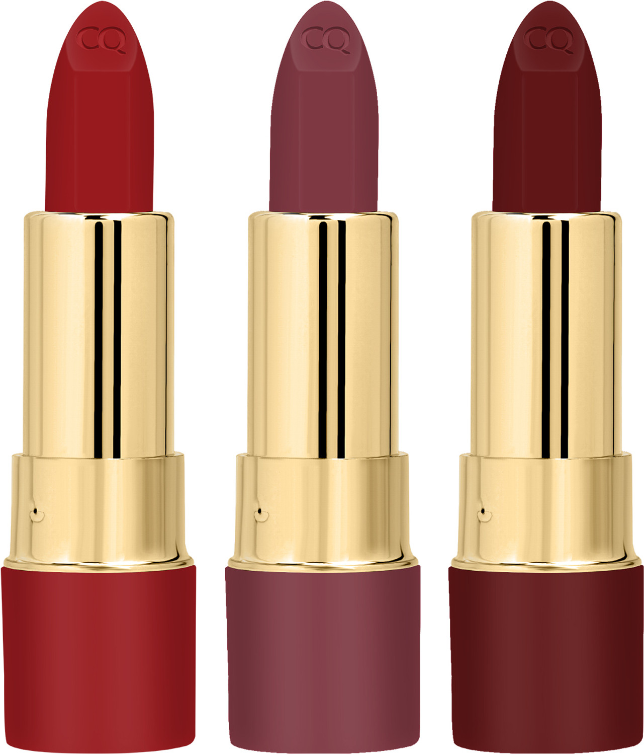 Image of COLORS QUEEN Lippie Pack of 3 Matte Lipsticks for Women Enriched with Jojoba Oil & Vitamin E