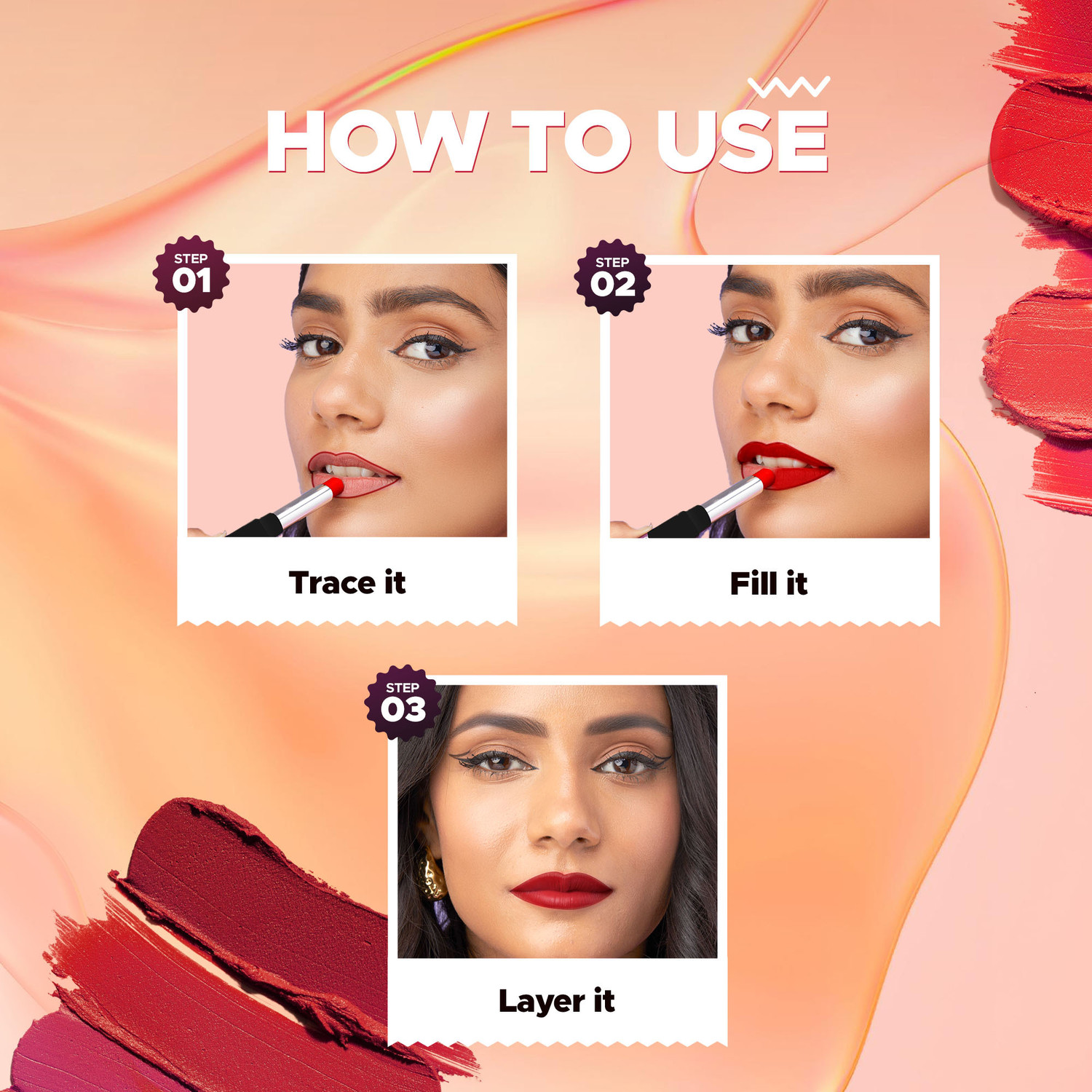 Image of Hilary Rhoda Power Stay Non Transfer Lipstick | Infused with Vitamin E & Shea Butter