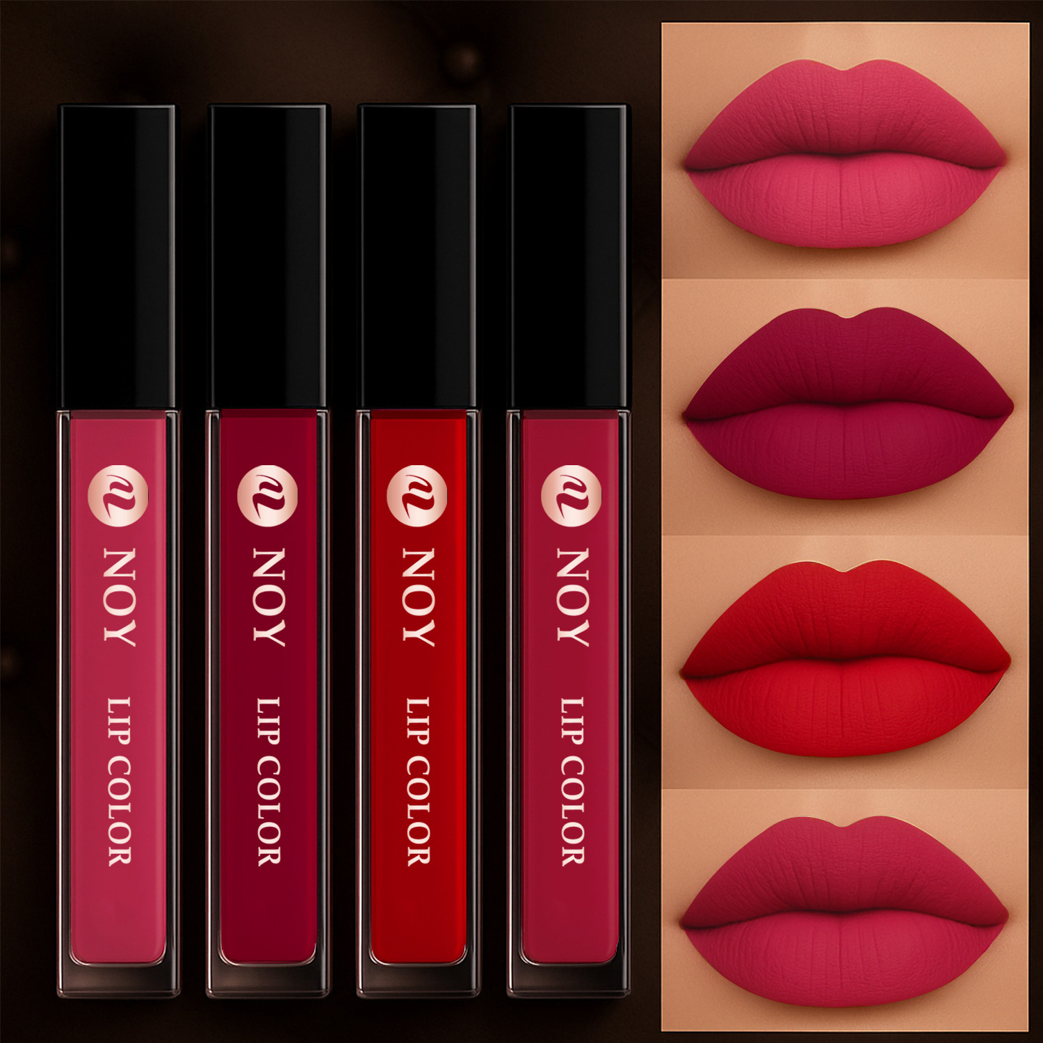 Image of NOY Liquid Matte Lipstick Set Soft Matte High Colour Payoff Matte Lipstick
