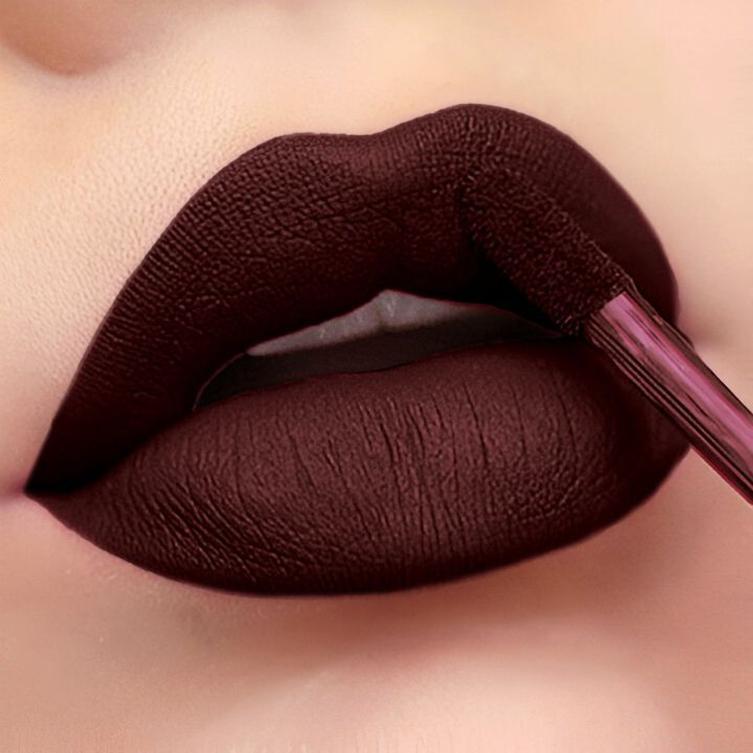 Image of Bella Bloom Dark Brown Liquid Matte Lipstick Shade for women Long-Lasting Quick Drying