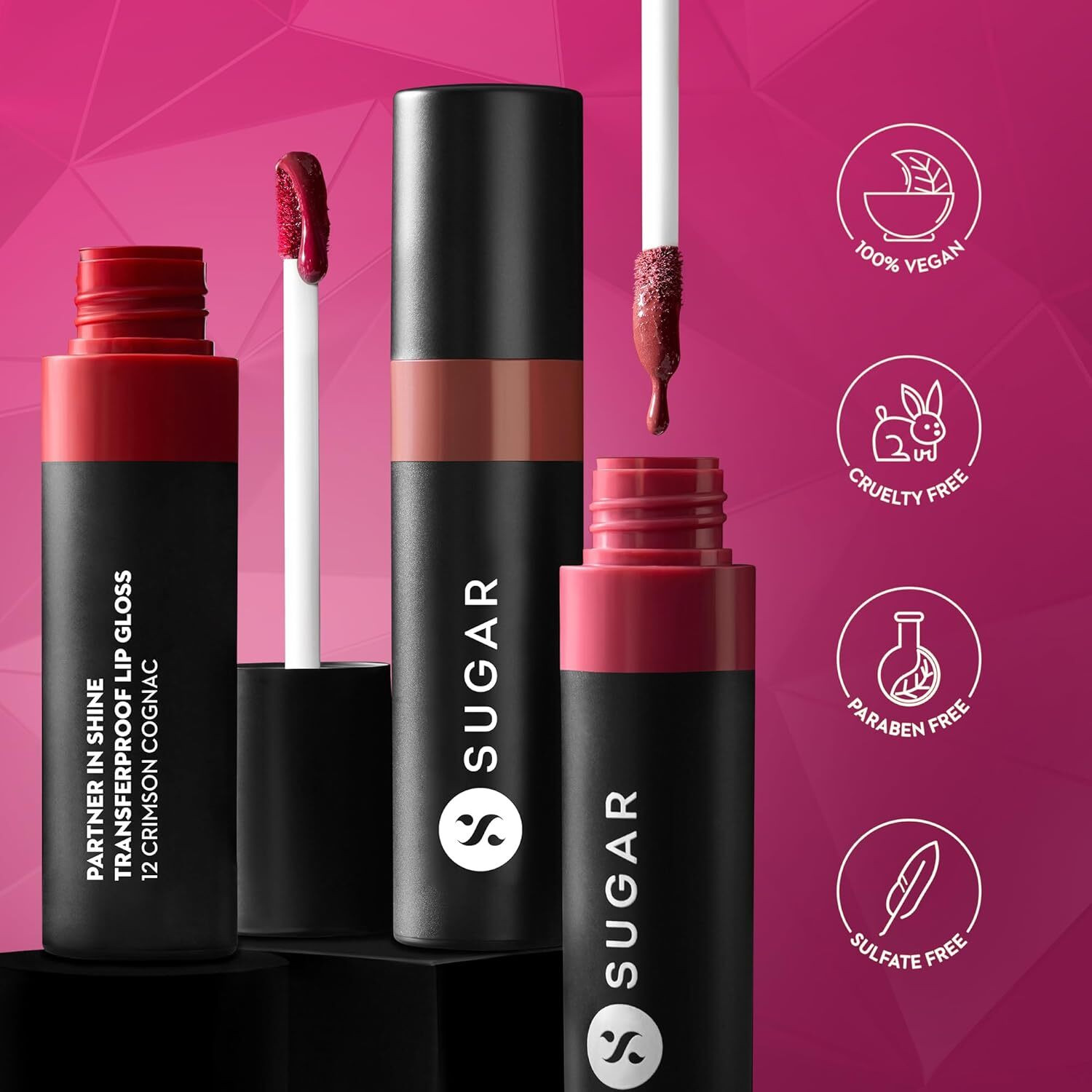 Image of SUGAR Cosmetics Partner In Shine Transferproof Lip Gloss