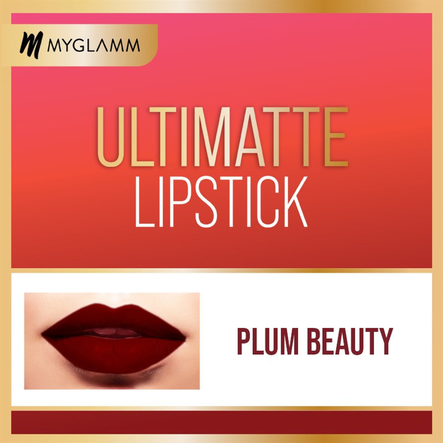 Image of MyGlamm Ultimatte Long Stay Matte Liquid Lipstick-Coral Slayer-2.5ml