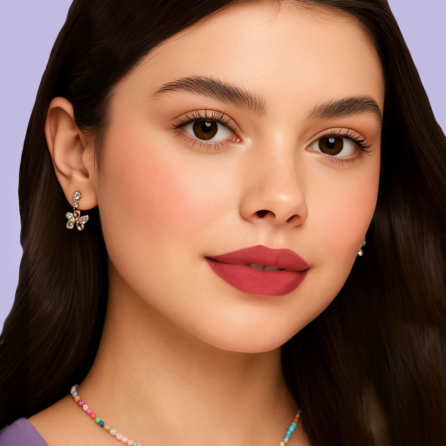 Image of BLUE HEAVEN Love Capsule Powder Matte Lipstick |Midnight Berry, 4gm