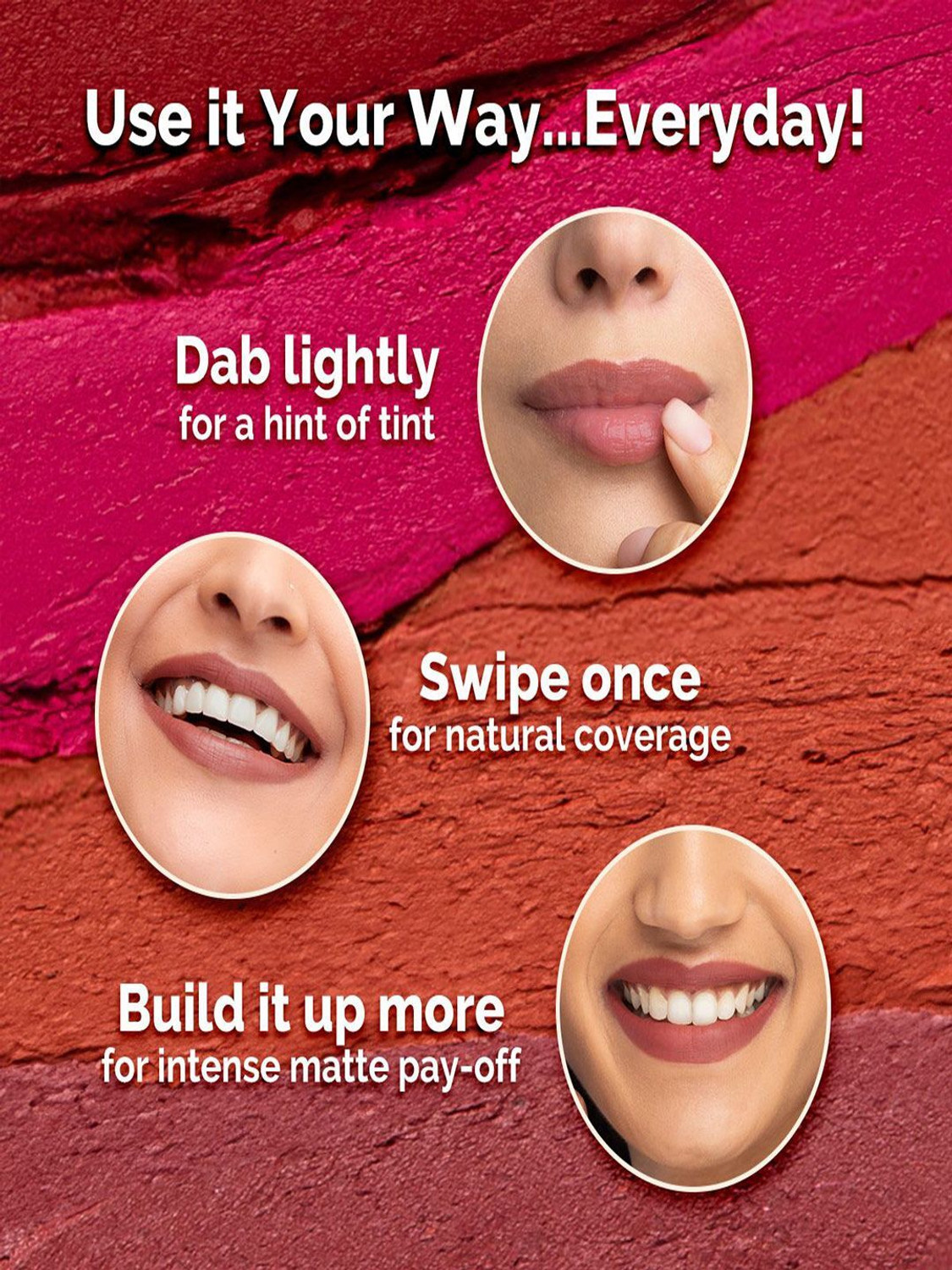 Image of Mamaearth Moisture Matte Longstay Mini Lipstick with Avocado Oil & Vitamin E