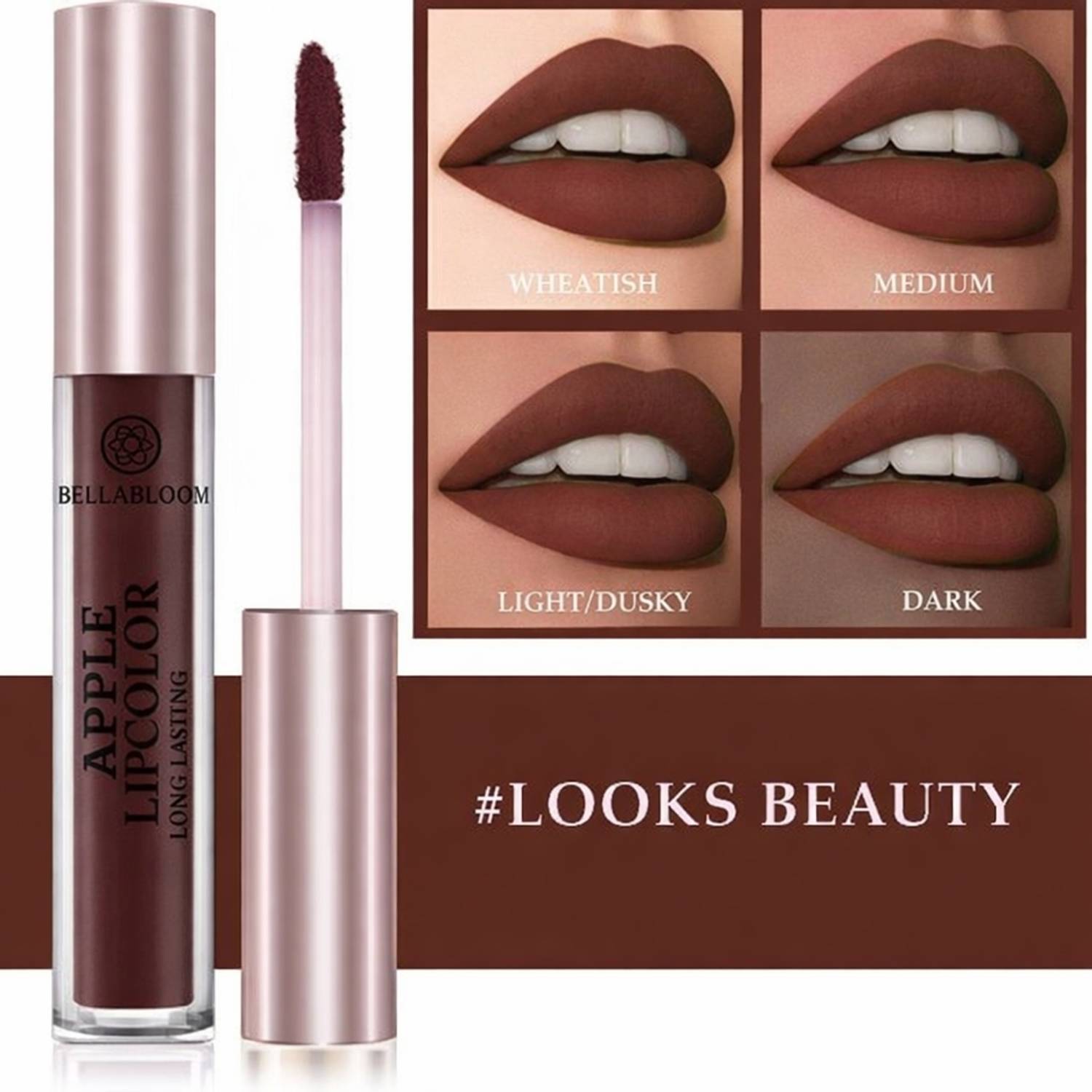 Bella Bloom Liquid Lipstick | Long-Lasting | Waterproof | Matte finish